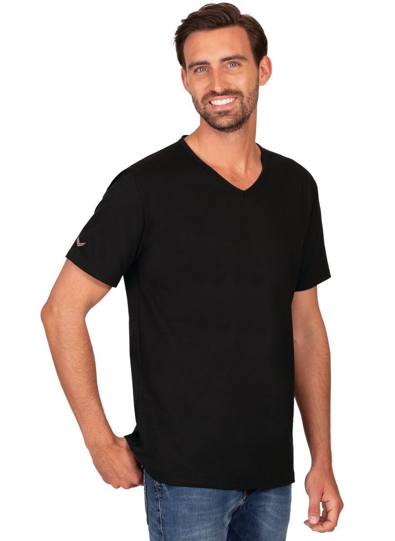 Trigema T-Shirt »TRIGEMA V-Shirt aus 100% Bio-Baumwolle (kbA)« bei ♕