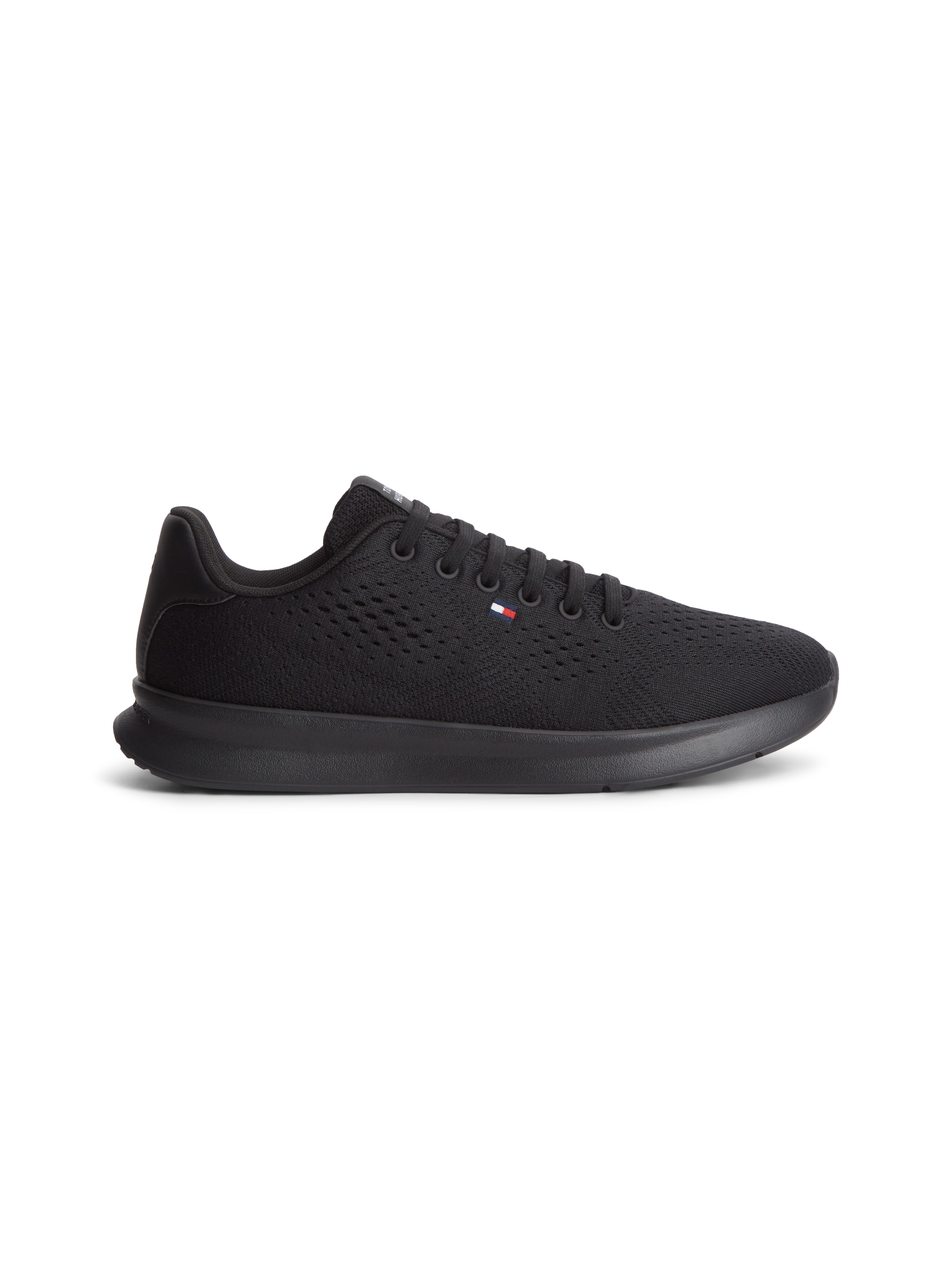 Tommy Hilfiger Sneaker »LIGHTWEIGHT RUNNER KNIT«  Freizeitschuh, Halbschuh, Schnürschuh mit seitlicher Logo-Flagg
