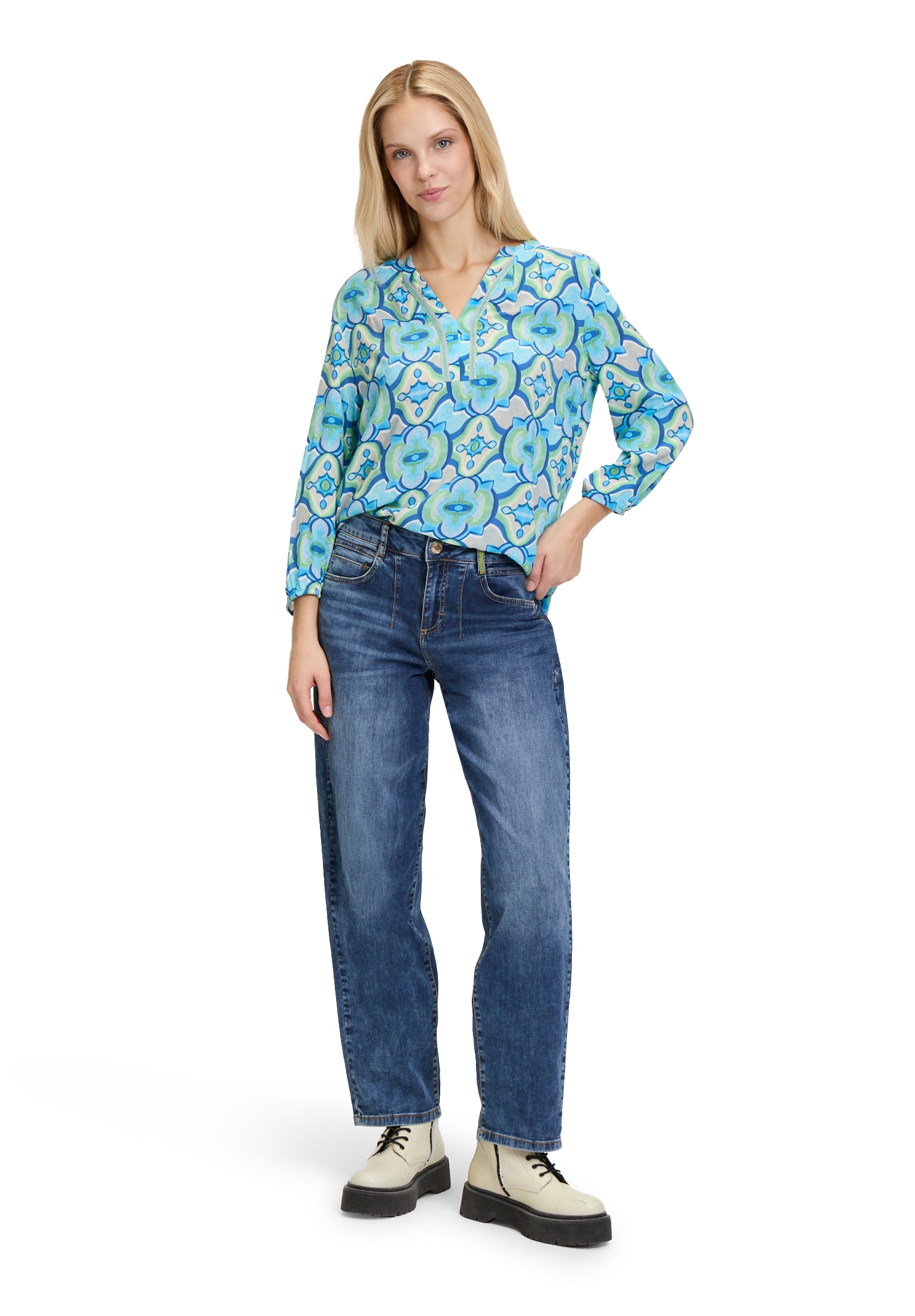 Cartoon Klassische Bluse »Casual-Bluse mit Muster«