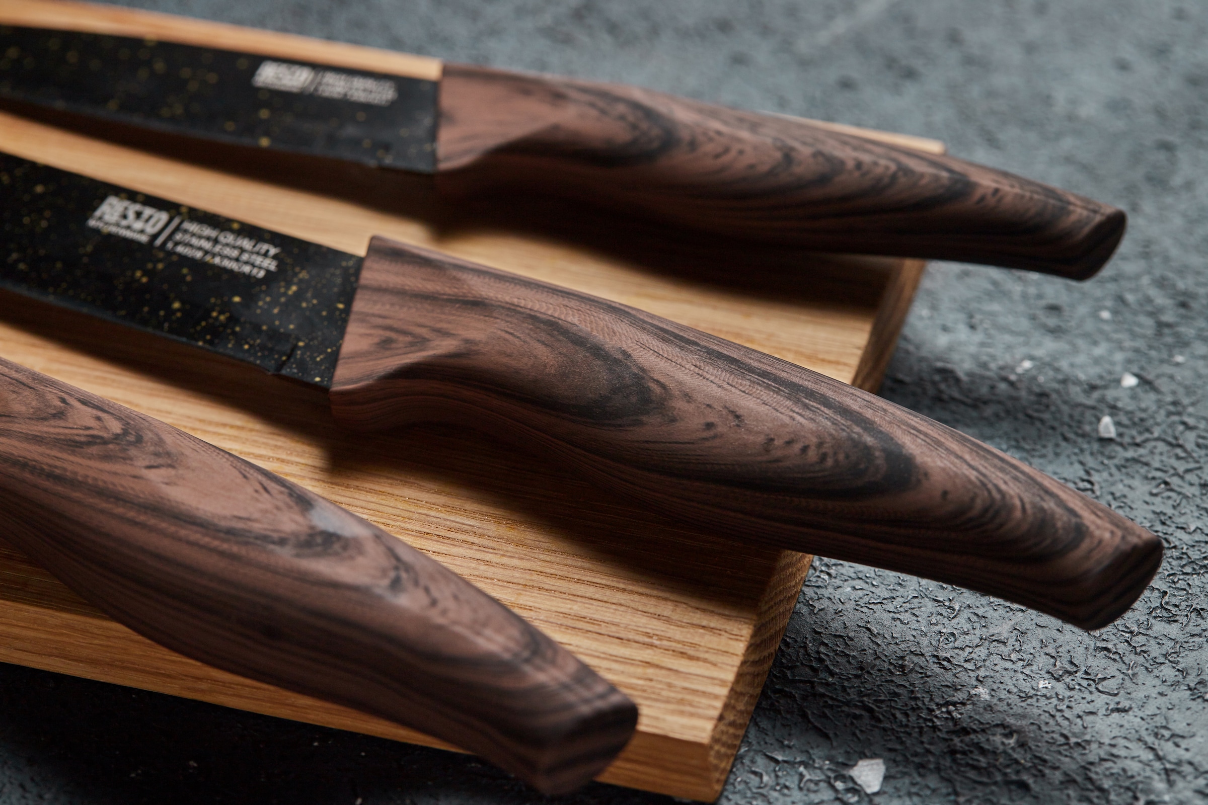 RESTO Kitchenware Messer-Set »Carina, Edelstahlmesser 4-teilig in Magnet-Geschenkbox« Kochmesser, Tranchiermesser, Universalmesser, Gemüsemesser