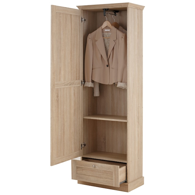 Home affaire Garderobenschrank »Binz«, mit einer schönen Holzoptik, mit  vielen Stauraummöglichkeiten, Höhe 180 cm auf Rechnung kaufen