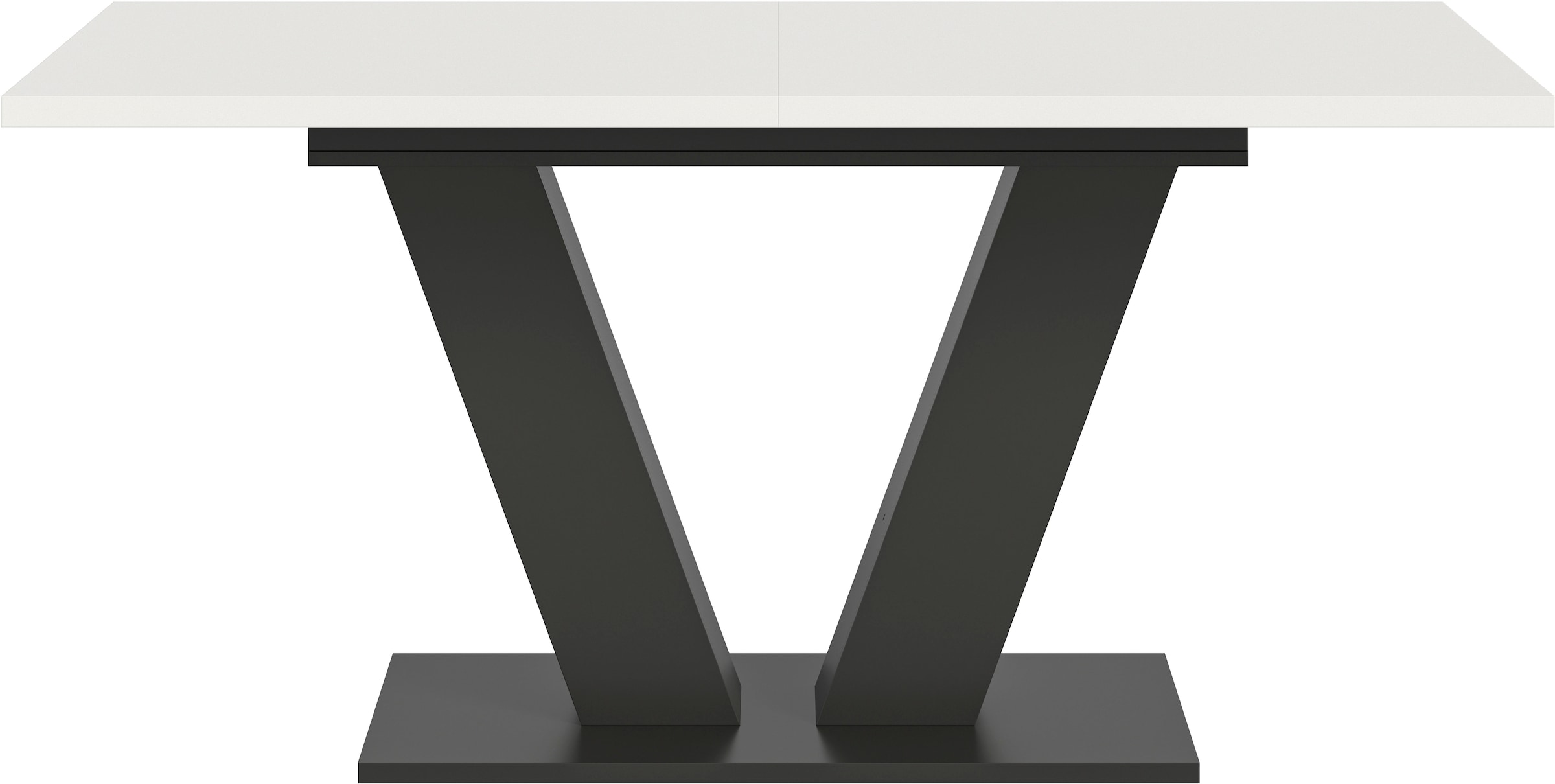 INOSIGN Esstisch »Motus, ausziehbar 150 -190 cm, inklusive 40 cm Einlegeplatte«, V-Gestell mit Bodenplatte, Tisch, Küchentisch, Esszimmer, Küche