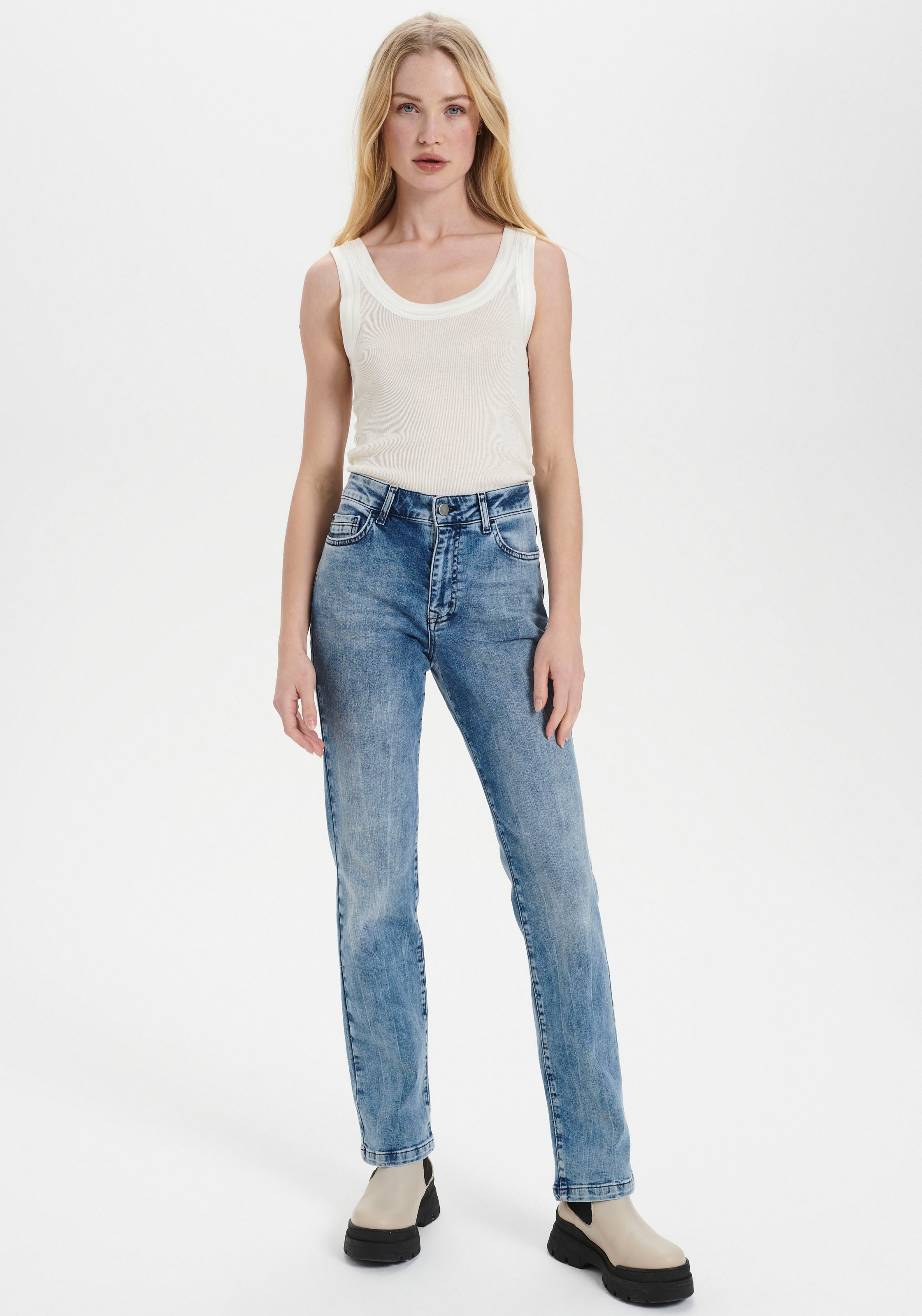 Saint Tropez Tanktop »SZ-MAYA TANK TOP«, mit Seidenanteil