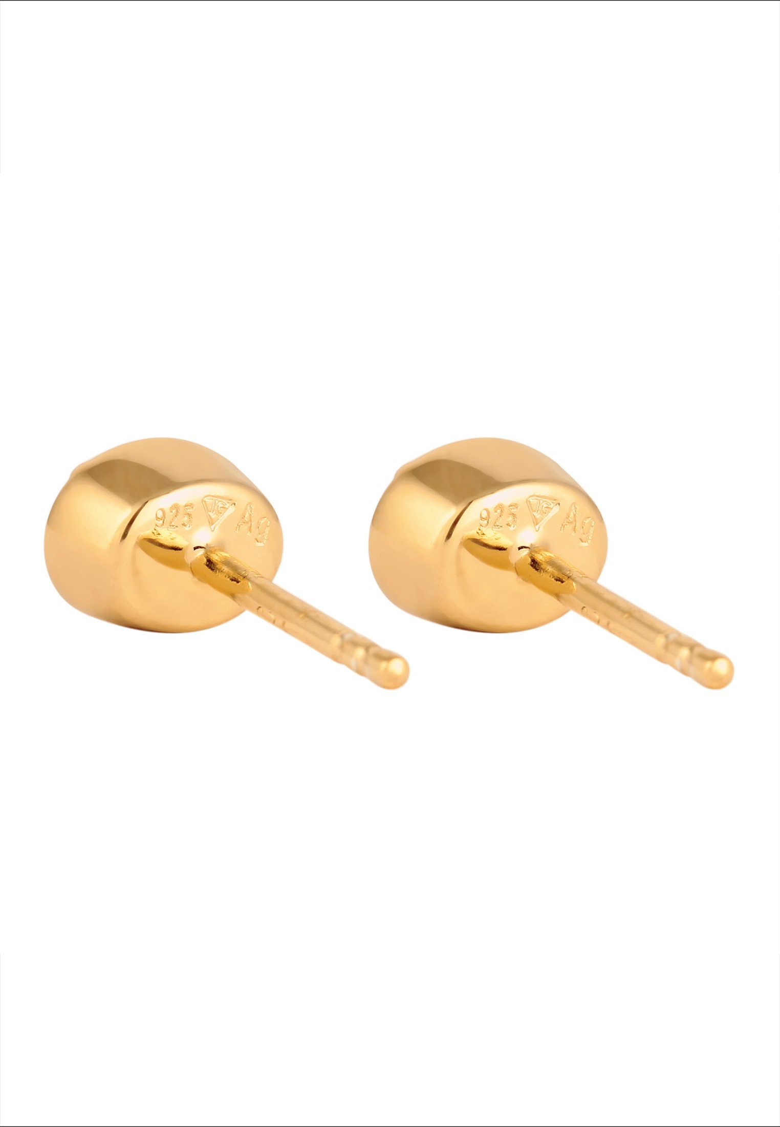 Elli Paar Ohrstecker »Ohrringe Ohrstecker Oval Glas Kristalle rosa 925 Sterling Silber«