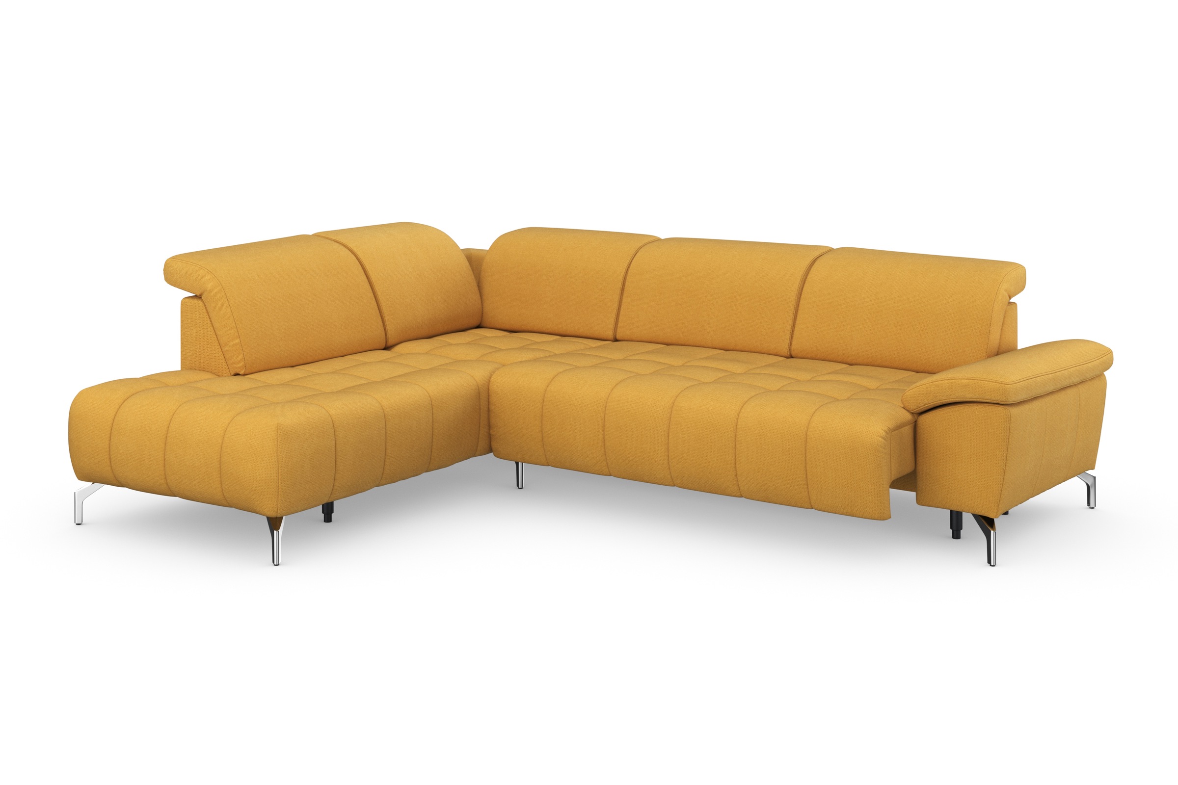 sit&more Ecksofa »Cool L-Form«, wahlweise mit Kopfteilverstellung und Vorziehsitz, motorisch