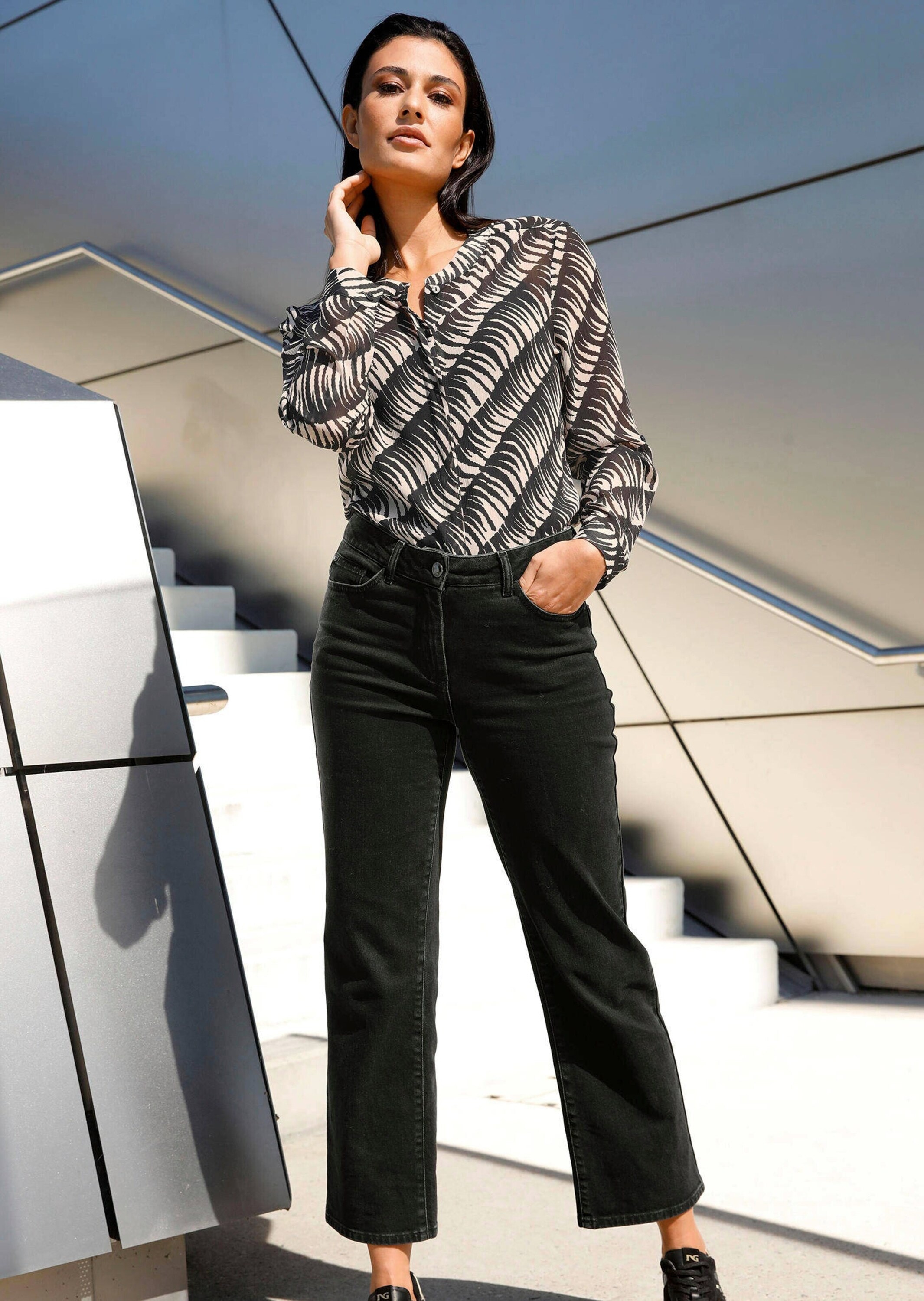 Alba Moda Hemdbluse »Bluse Bluse in transparenter Qualität«