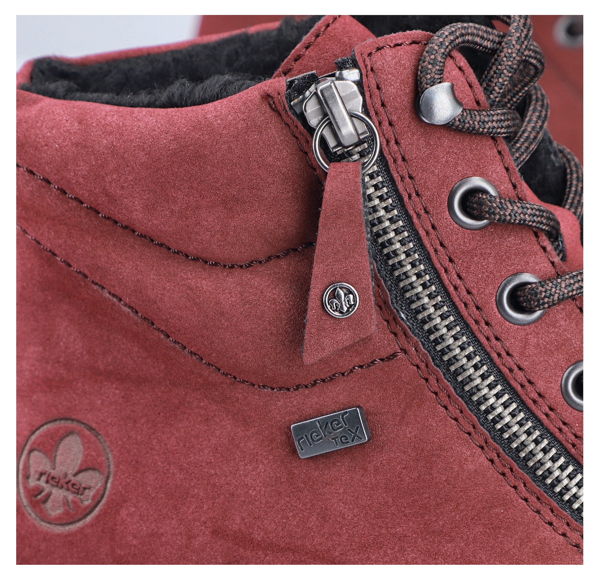 Rieker Winterboots  Plateaustiefelette, Schnürboots mit Warmfutter und TEX-Ausstattung