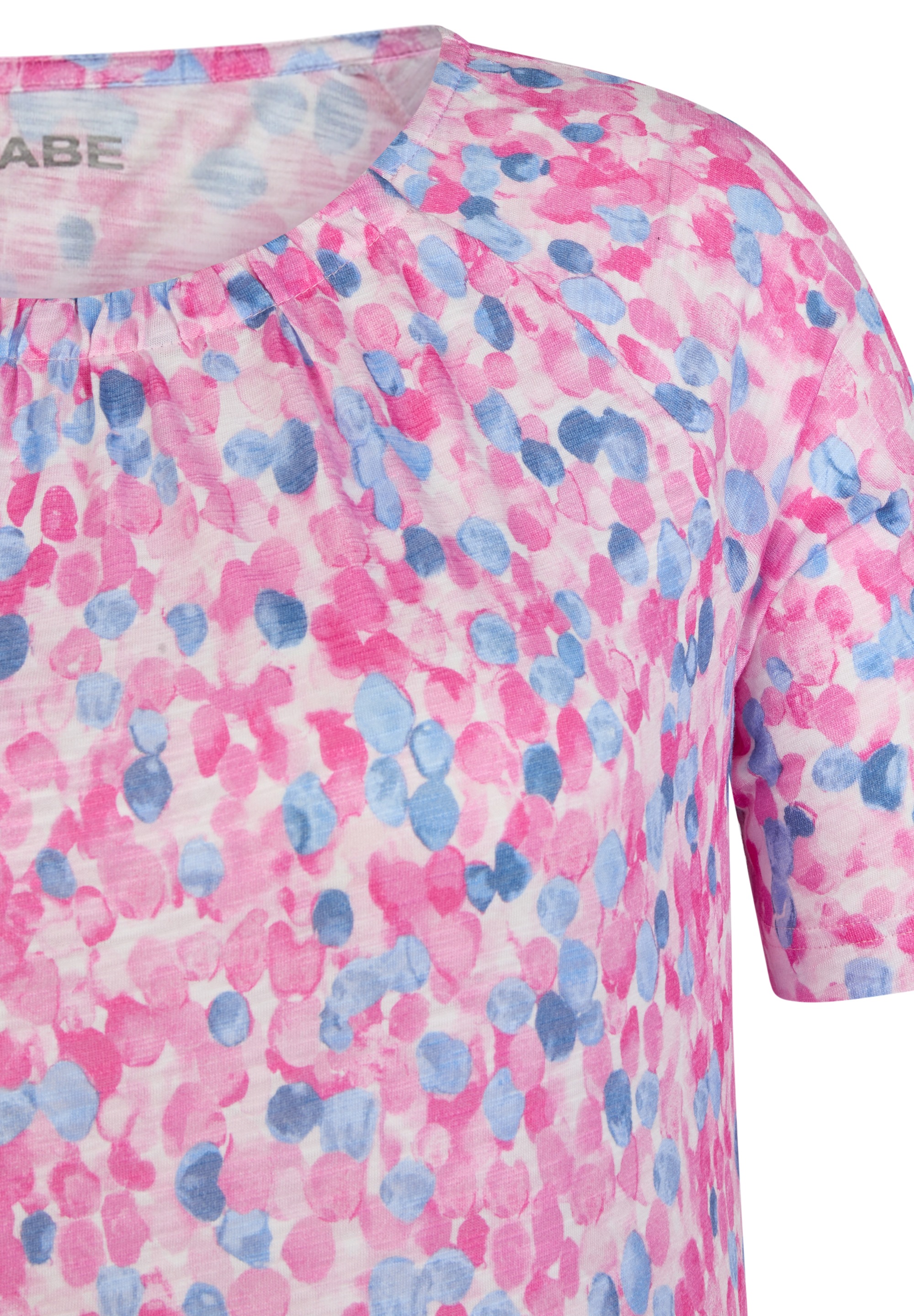 Rabe Rundhalsshirt, mit grafischem Muster
