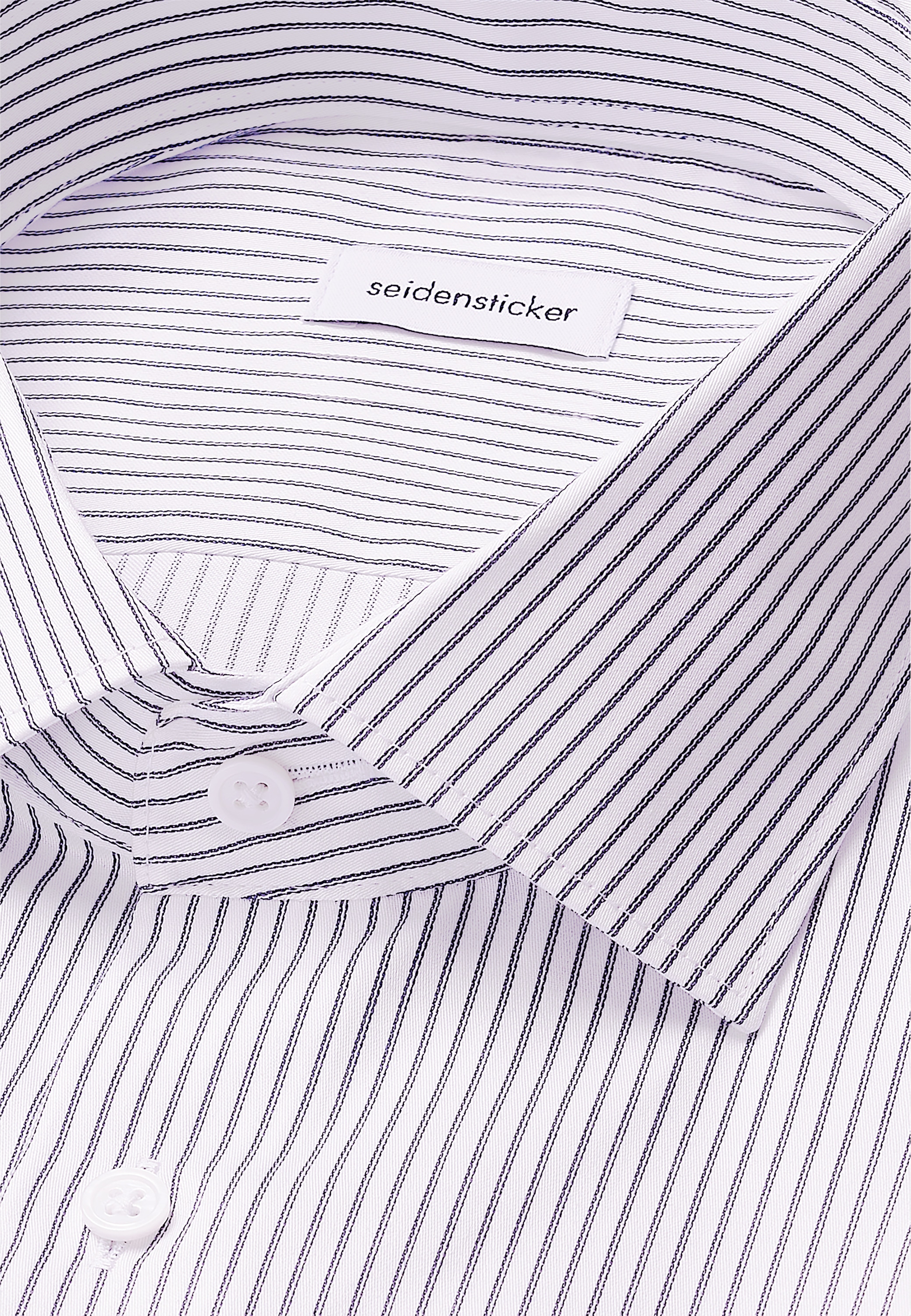 seidensticker Businesshemd »Schwarze Rose«, Slim 1/1 Kentkragen Gestreift