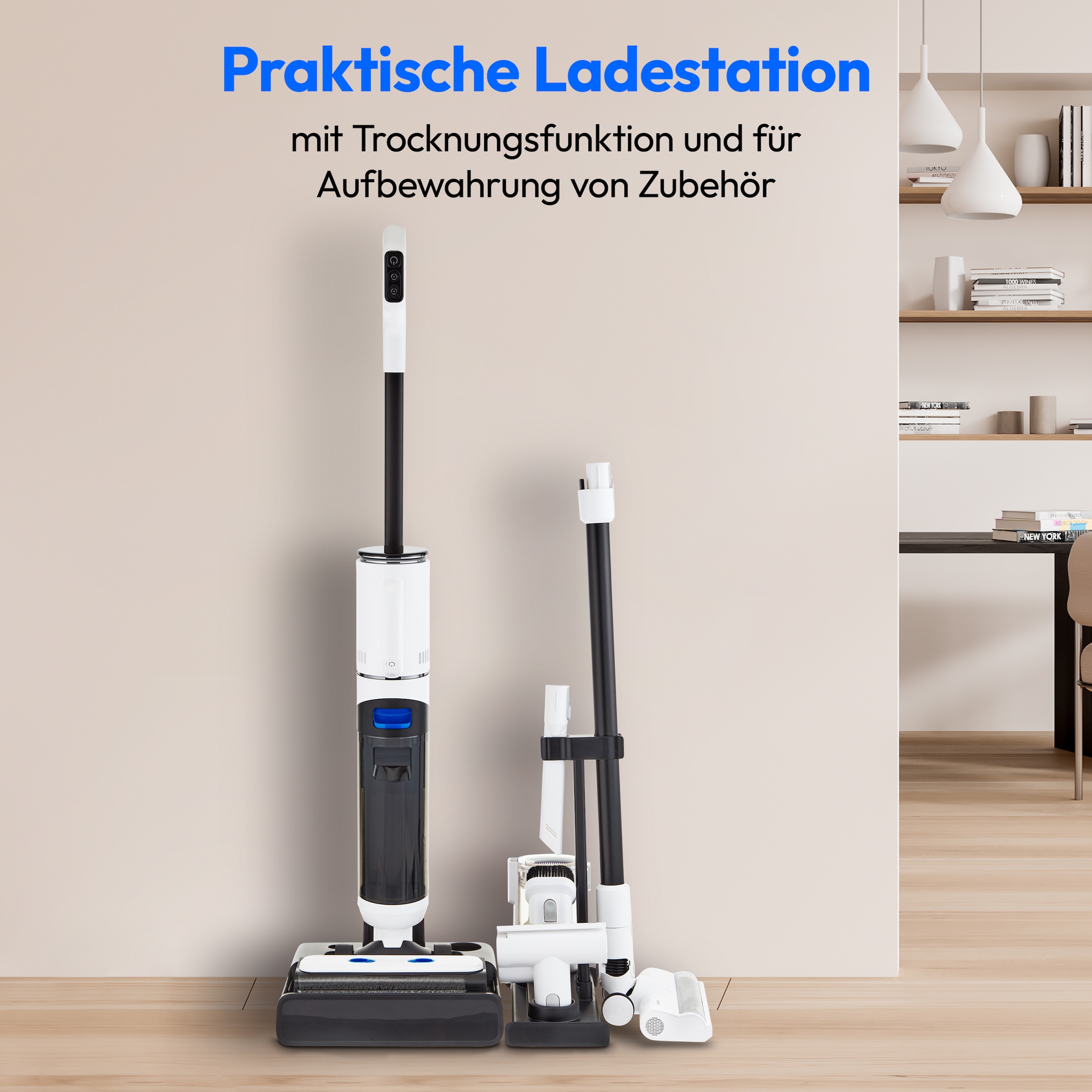 Medion® Nass-Trocken-Sauger »H30 (MD 11935), Frisch- und Schmutzwassertank, integriertes Zubehör«, Selbstreinigungs- und Trocknungsfunktion, 45min Laufzeit, LED-Display