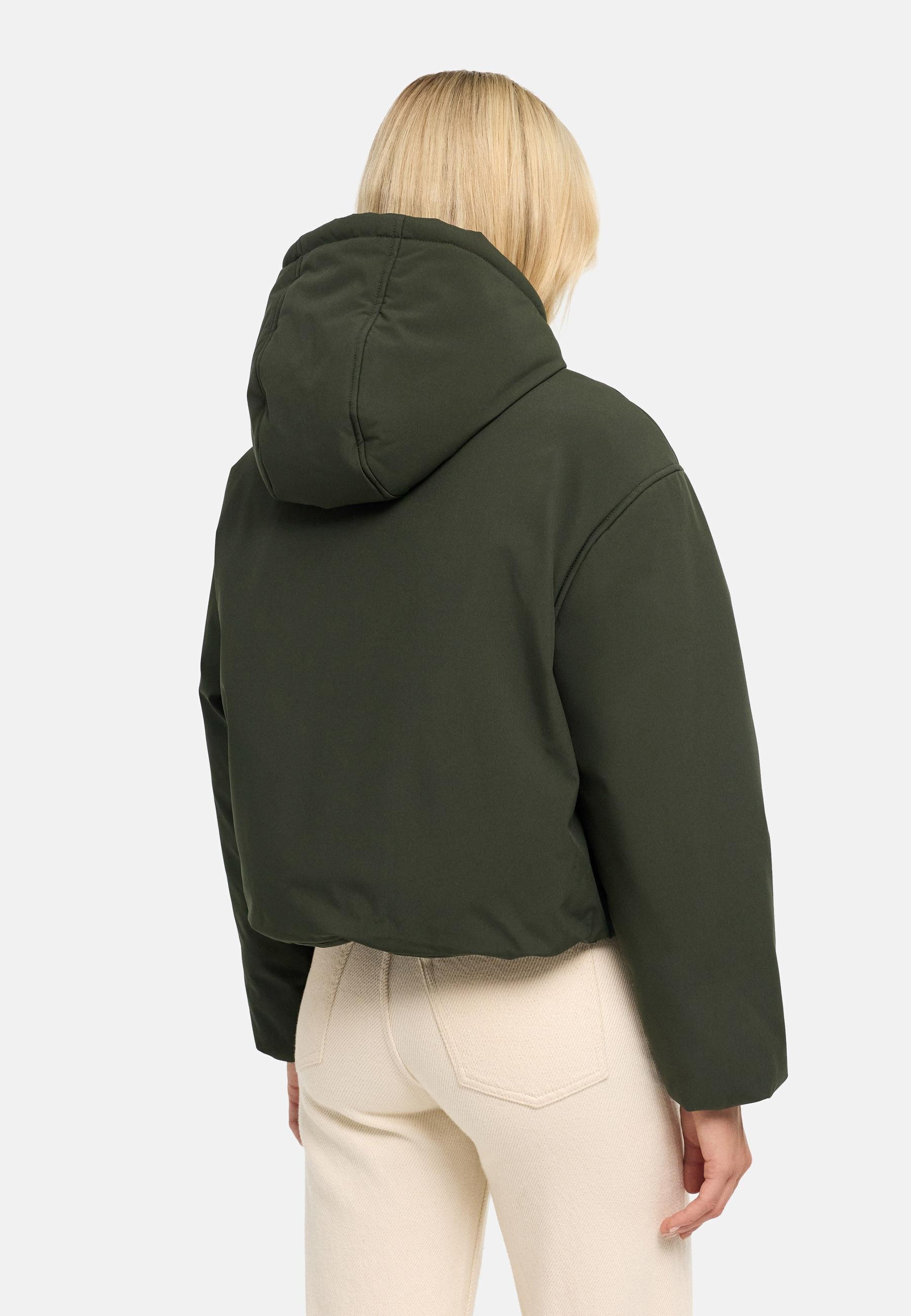 Navahoo Winterjacke »Bomberjacke Biscuitaa 14« mit Kapuze Kurze warme Damenjacke