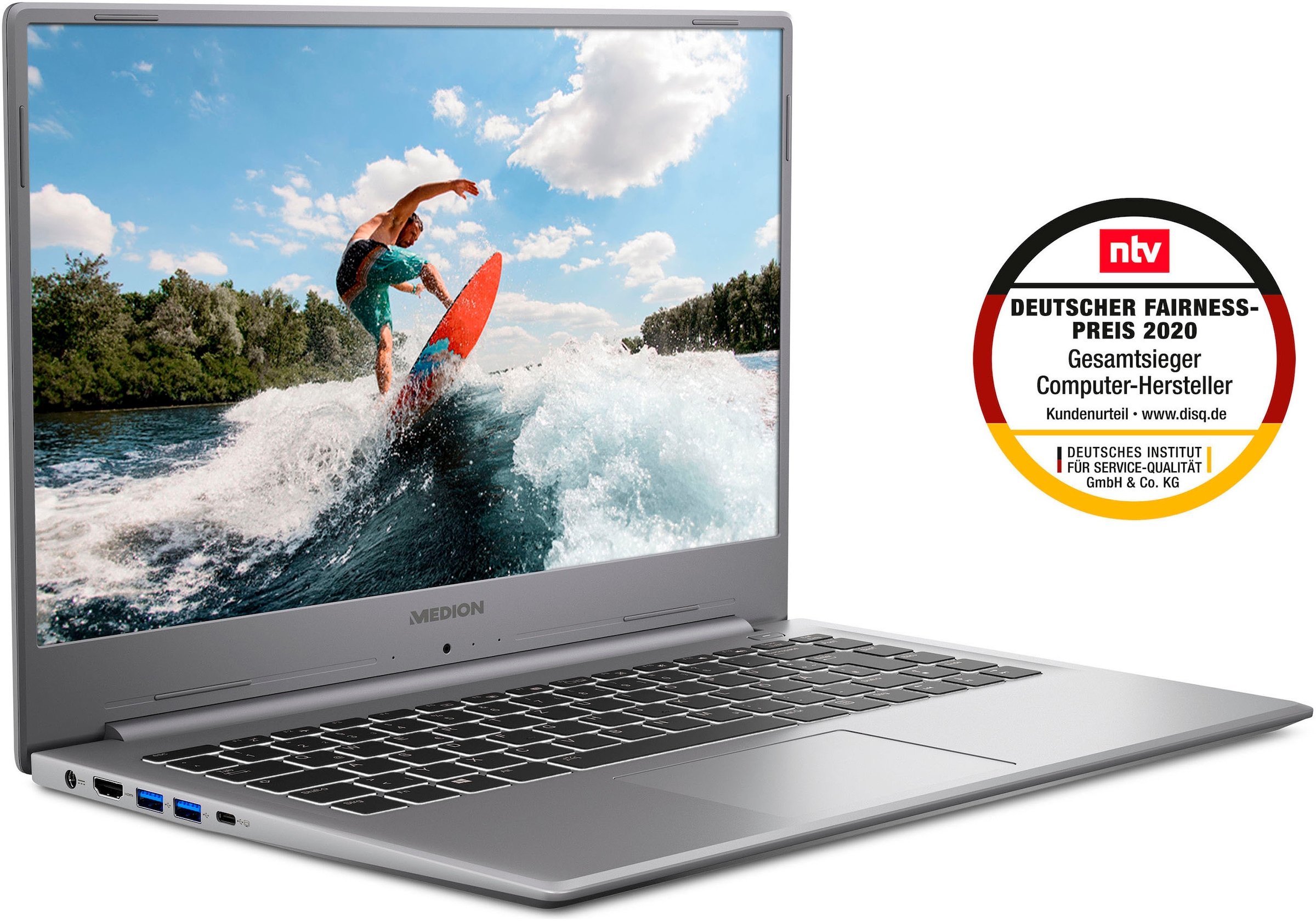 Medion® Notebook »S15449«, 39,6 cm, / 15,6 Zoll, Intel, Core i7, UHD Graphics, 512 GB SSD