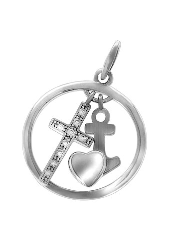 Vivance Kreuzanhänger »925/- Sterling Silber Kreuz Zirkonia«, Anhänger kaufen
