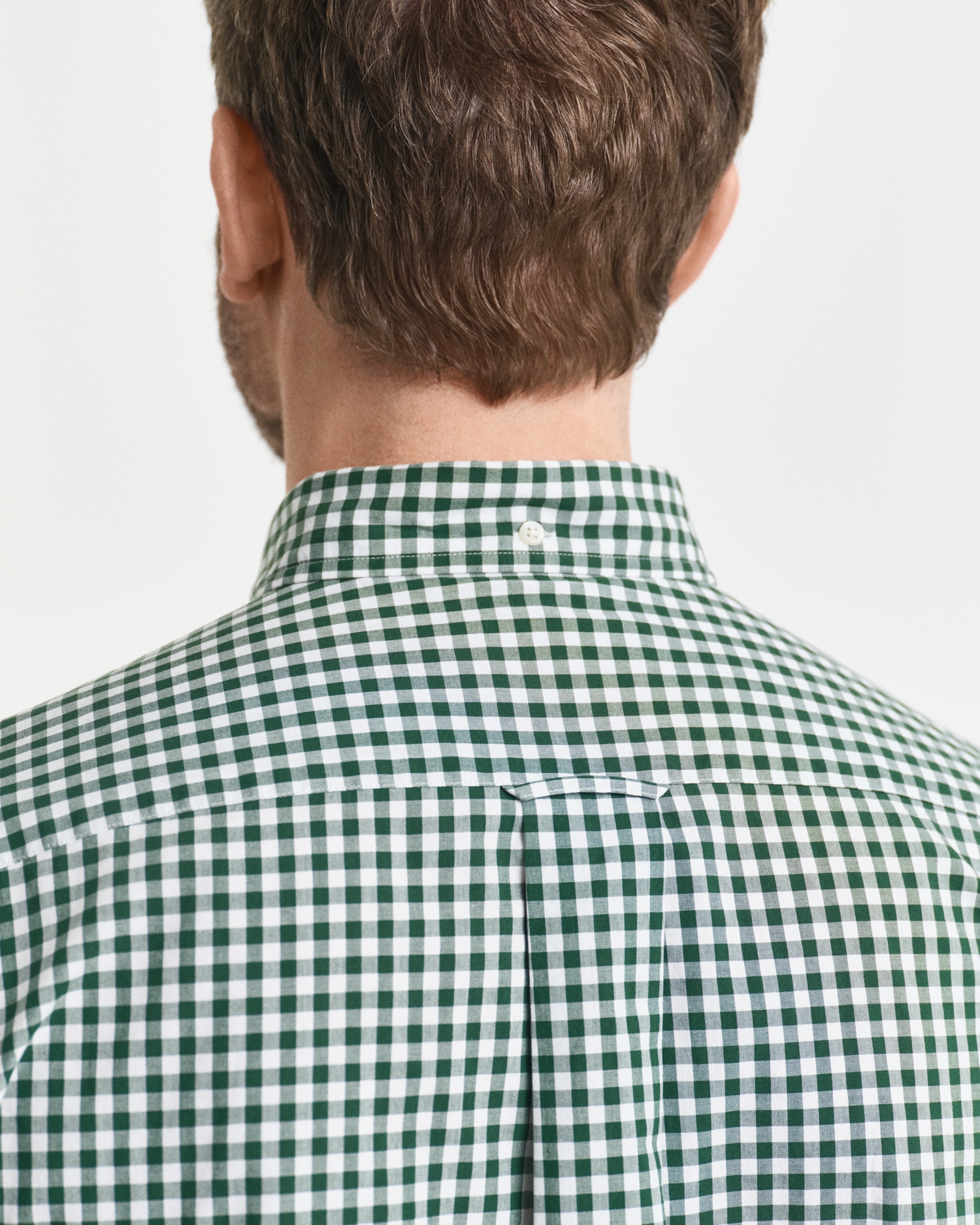 Gant Langarmhemd »REG POPLIN GINGHAM SHIRT«, mit Logostickerei auf der Brust