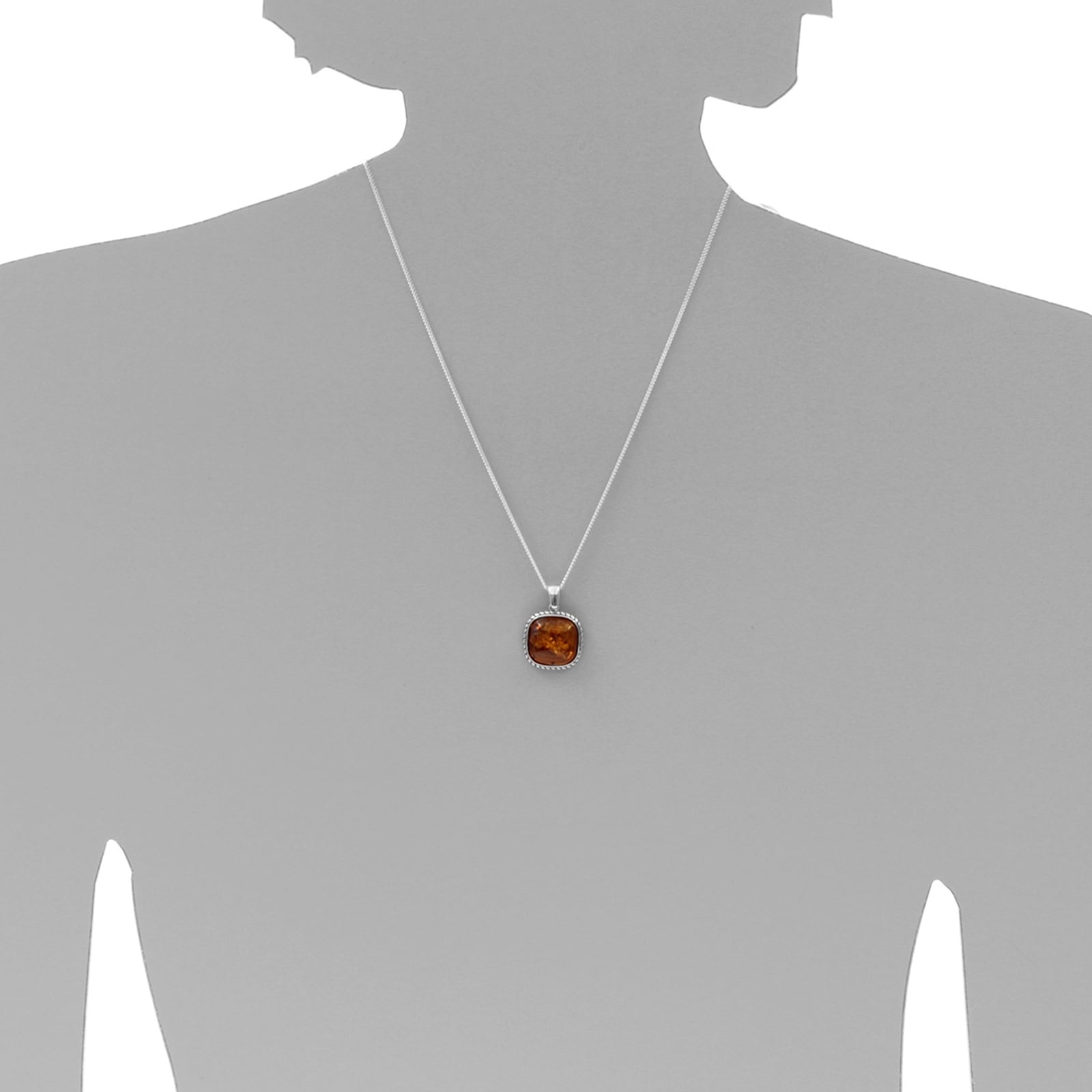 OSTSEE-SCHMUCK Kette mit Anhänger »- Franziska - Silber 925/000 - Bernstein«