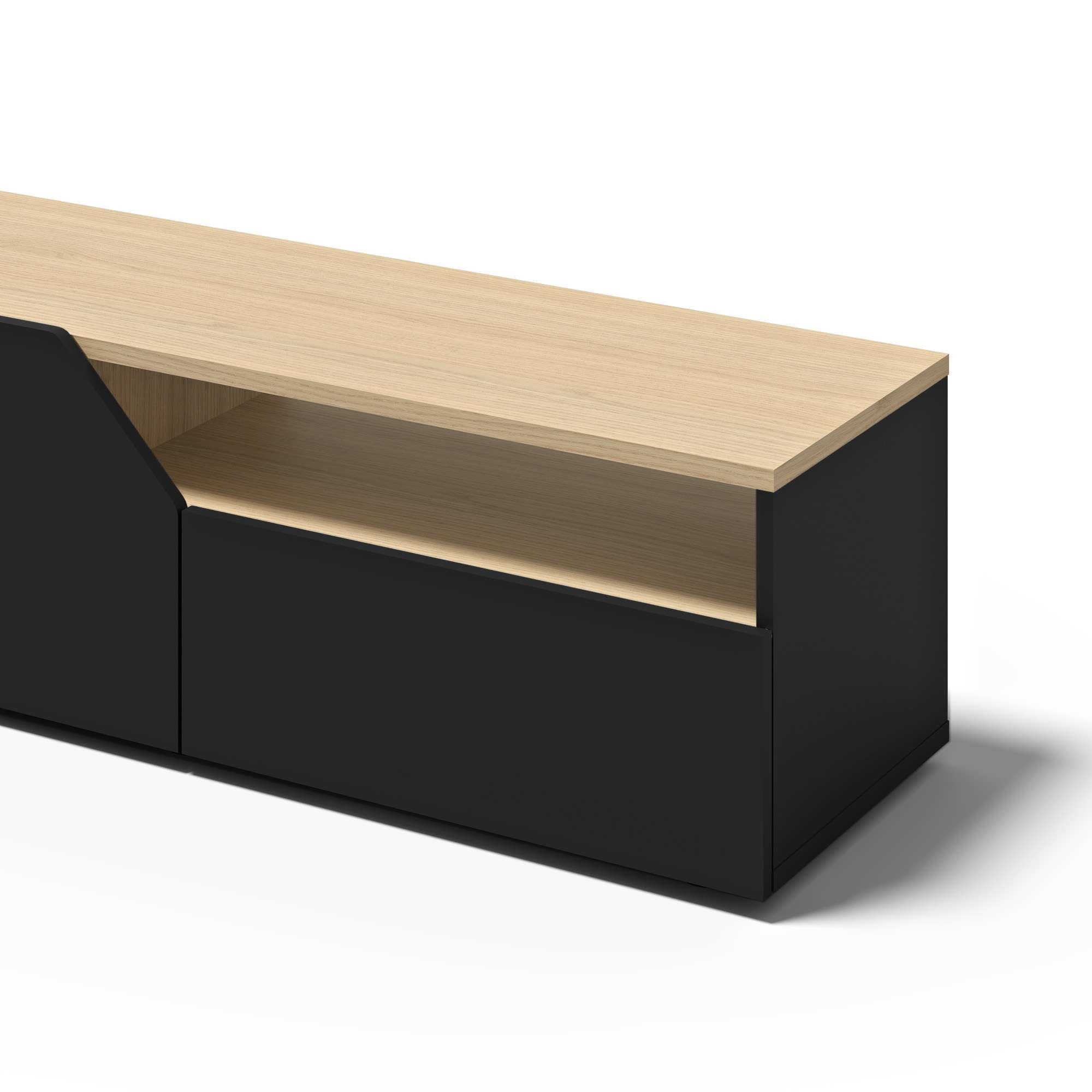 TemaHome TV-Bank »Verone TV Tisch, platsparendes Design, Lowboard,«, praktische Türen, offenes Fach, Breite 180 cm