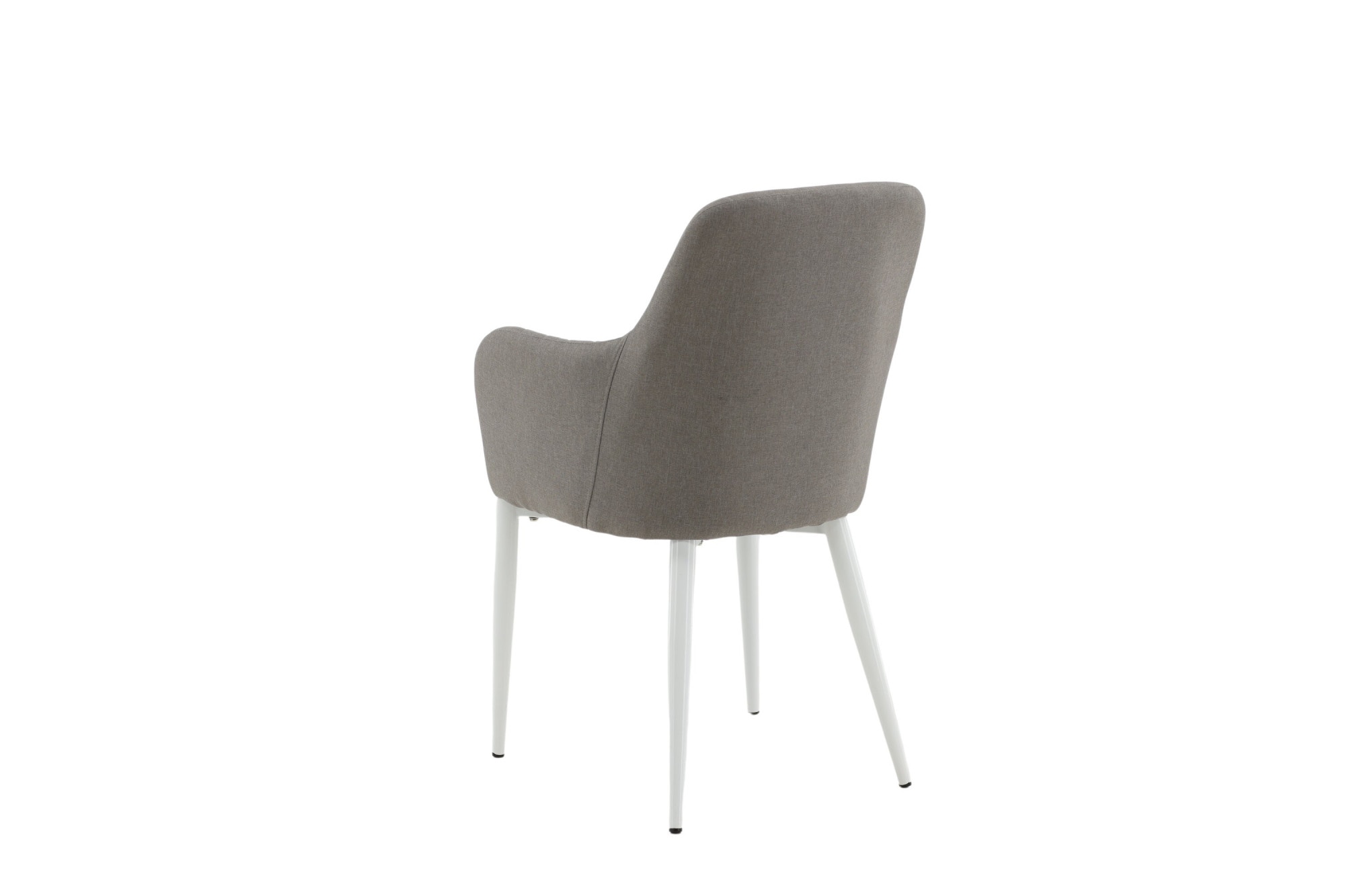 Venture Home Esszimmerstuhl »Comfort, 2er-Set Esszimmerstühle in Polar-Grau mit Armlehnen, 120 kg« () 2 Stk.Polsterstuhl, Stoffbezug, weiße Stahlbeine, weich, modern