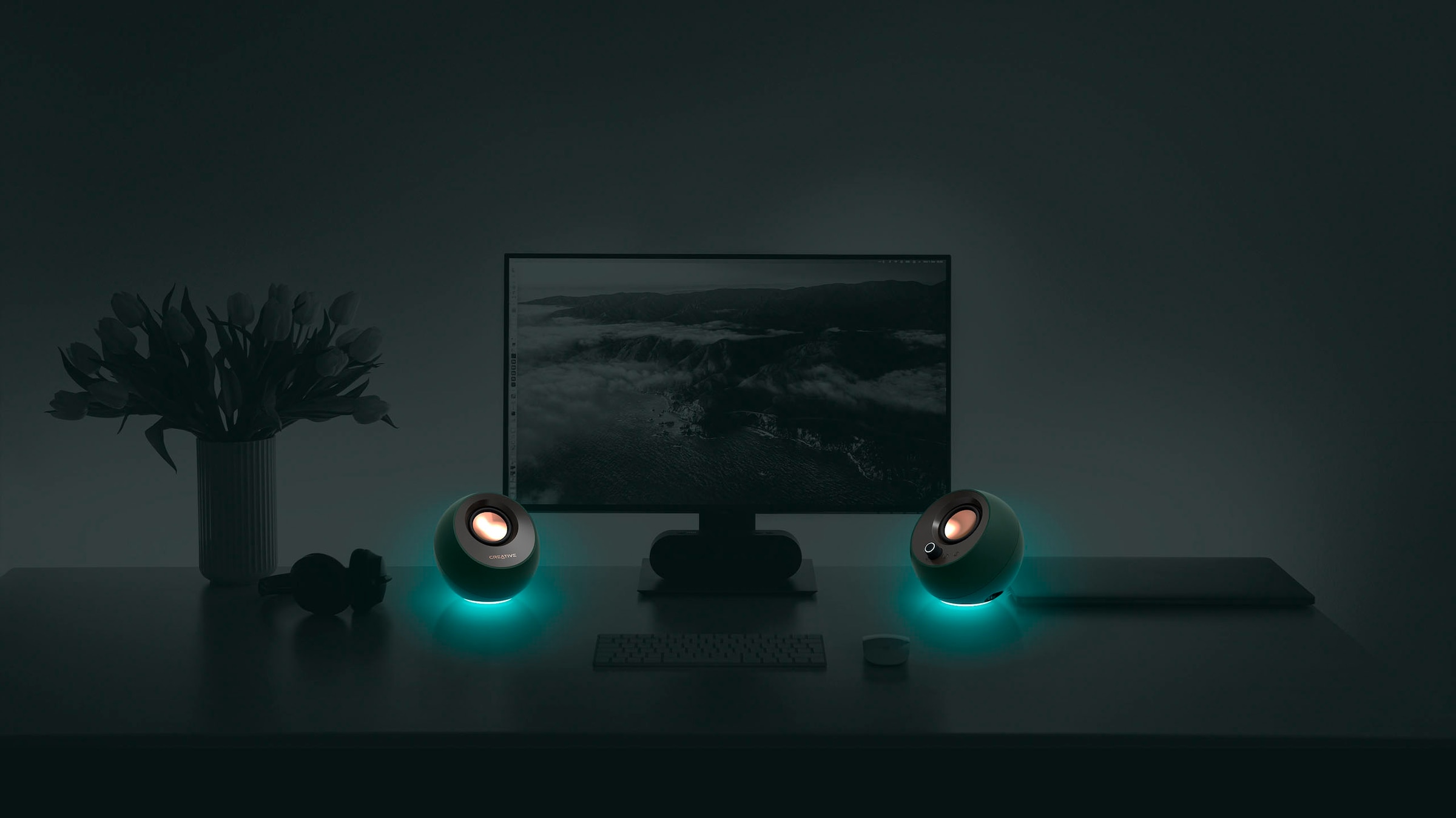 Creative PC-Lautsprecher »Pebble Pro, RGB«, Bluetooth 5.3