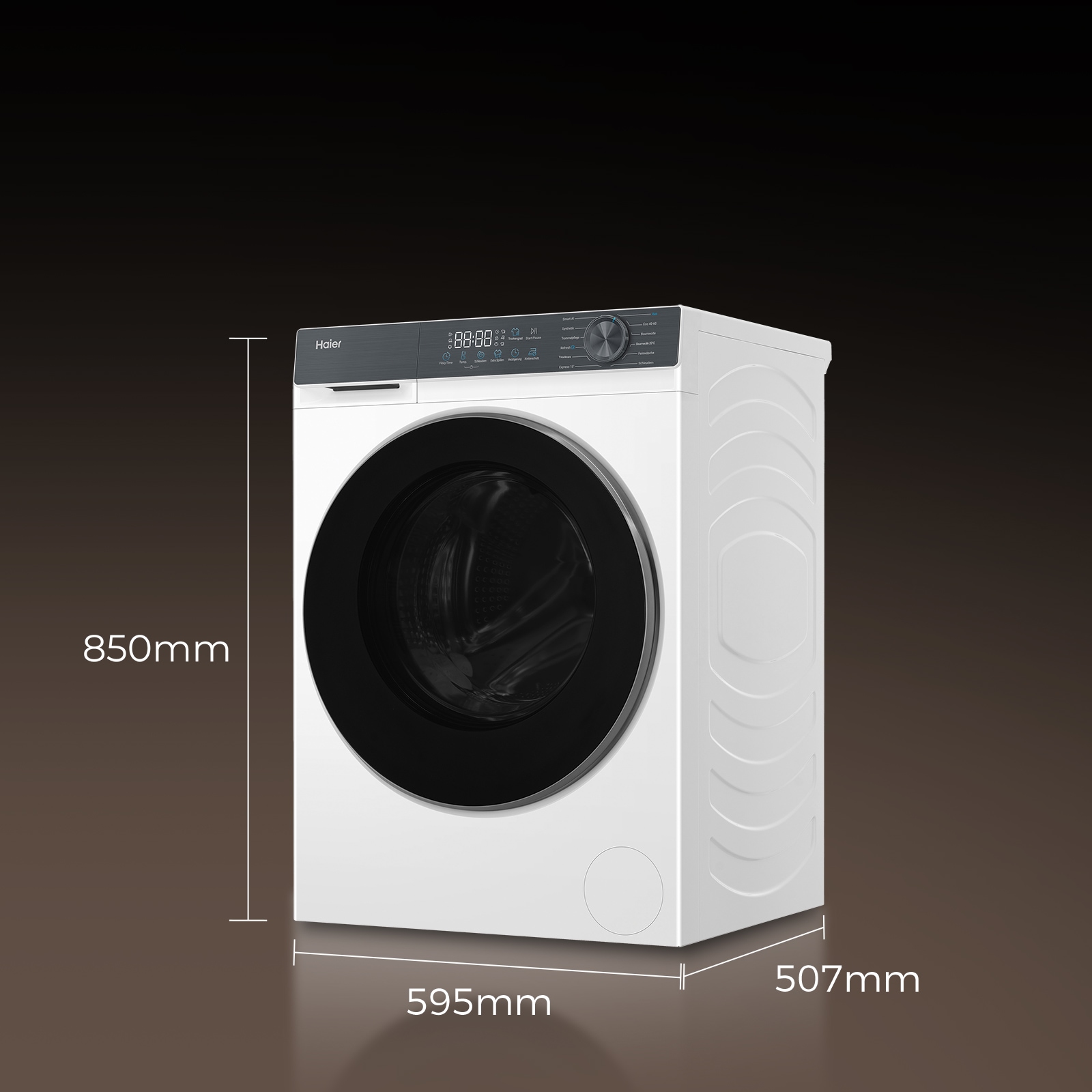 Haier Waschtrockner »HWD80-BP14637T« G3 Serie 8 kg /5 kg 72 dB(A) Smart AI Automatikprogramm