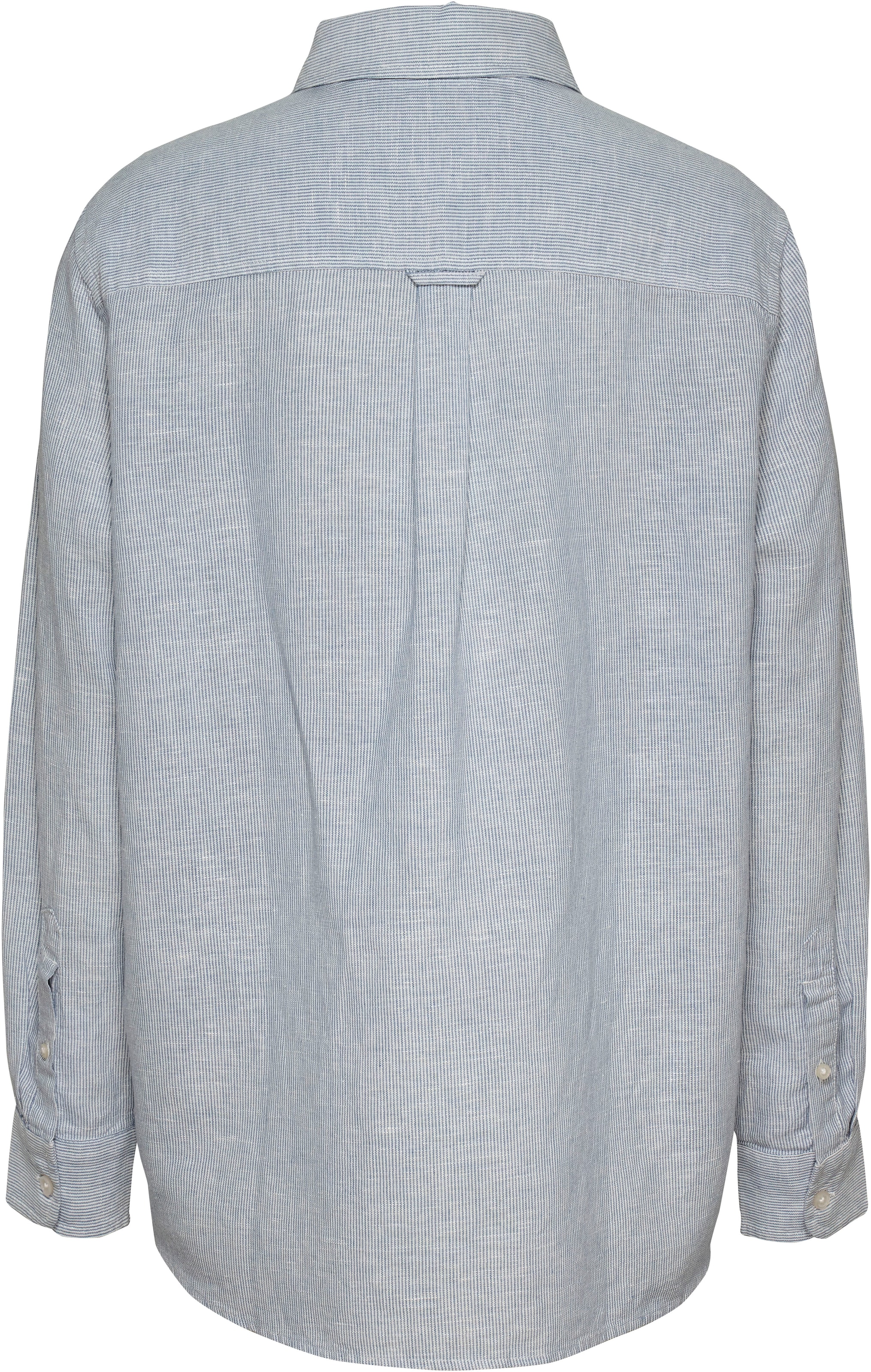 Tommy Jeans Hemdbluse »TJW RLX LINEN SHIRT«, mit Logostickerei