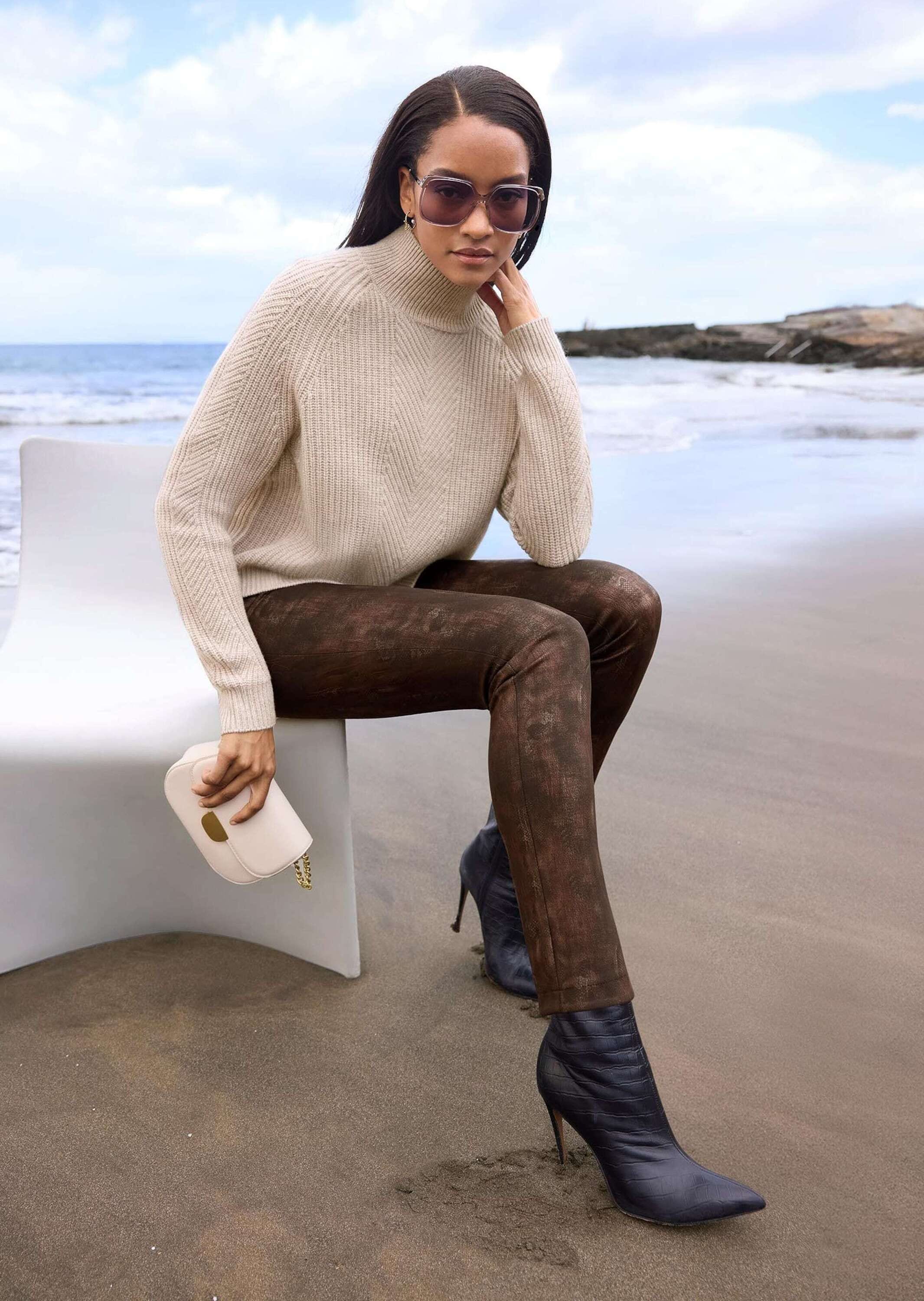 MADELEINE Jerseyhose »Hose Schmale Hose mit Animal-Print«