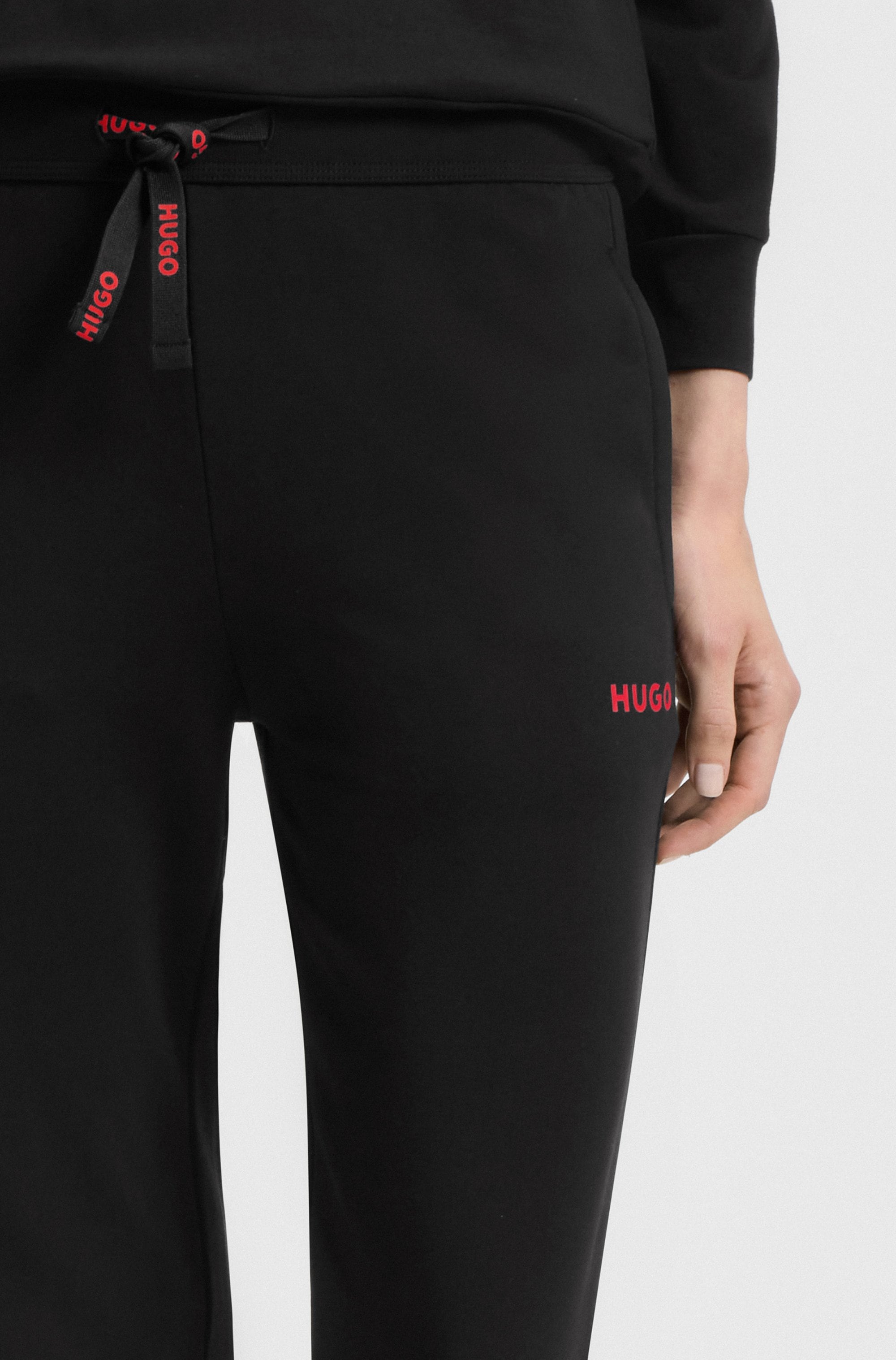 HUGO Underwear Jogginghose  elastischer Bund mit Tunnelzug, gerade Passform, Eingrifftaschen