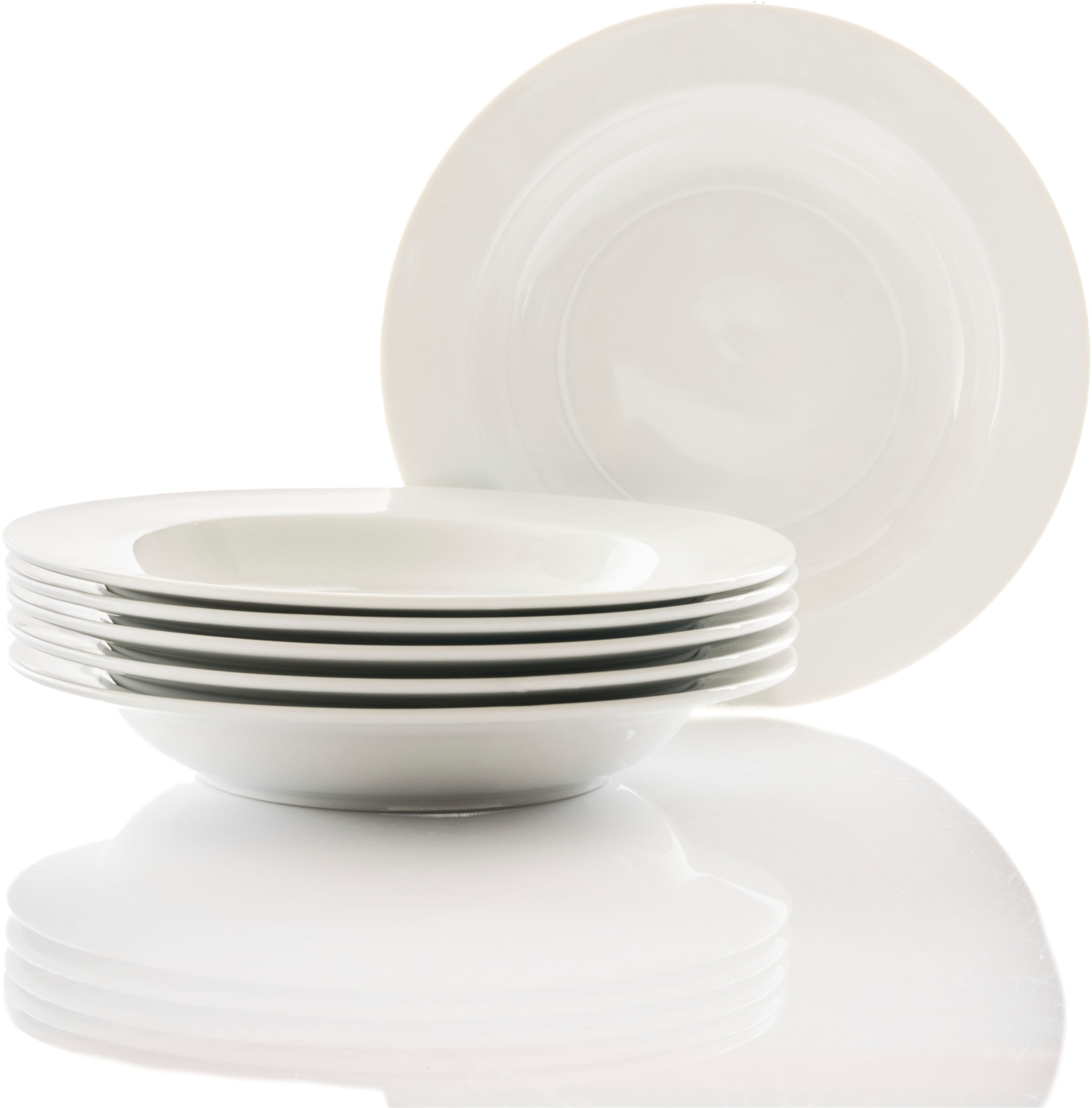 Retsch Arzberg Tafelservice »HEIKE WEISS, Geschirr-Set 12-teilig, Teller-Set aus Porzellan, rund« Tafelgeschirr in zeitlosem Design - für jeden Anlass und jedes Alter