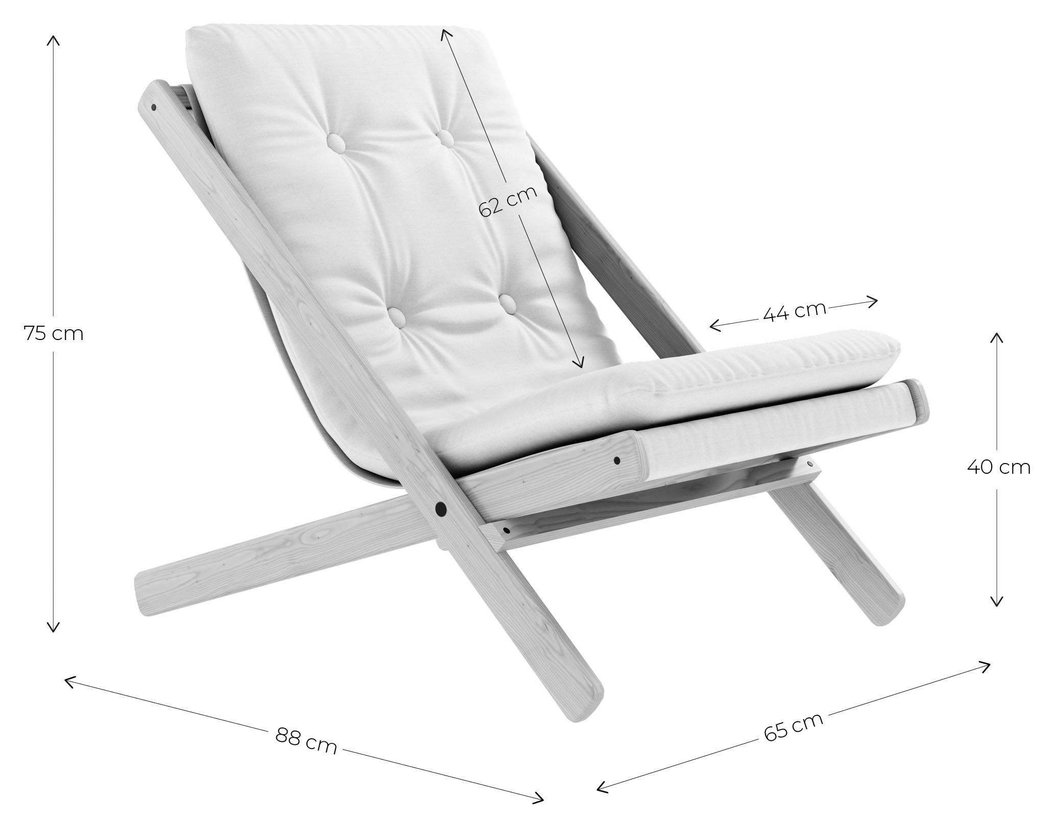 Karup Design Loungesessel »Boogie schnell Gartenstuhl, OUT«, Raten und auf wasserabweisender Sitzauflage trocknende kaufen