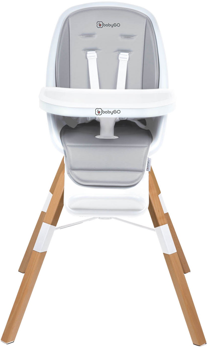 BabyGo Hochstuhl »Carou, weiß«, Sitz um 360° drehbar