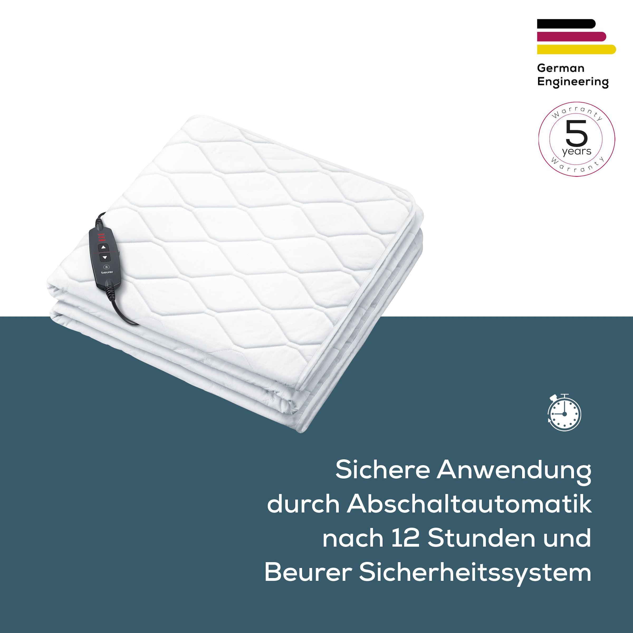BEURER Wärmeunterbett »UB 74 mit praktischer Spannbetttuch-Form« Mit Sicherheitsabschaltung nach 12 Stunden