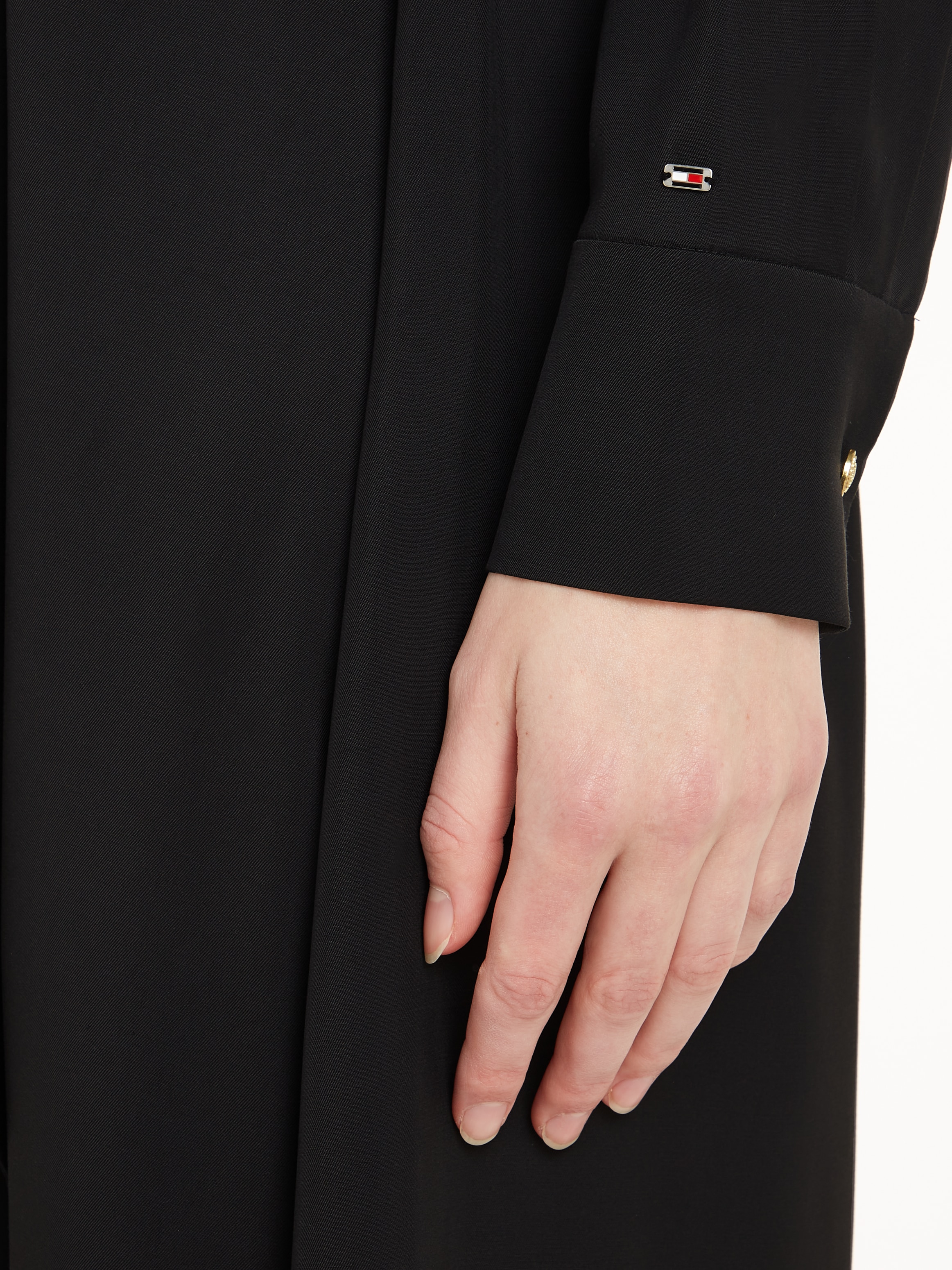 Tommy Hilfiger Hemdblusenkleid »FLUID VISCOSE SHIRT DRESS«, fließende Viskose Qualität