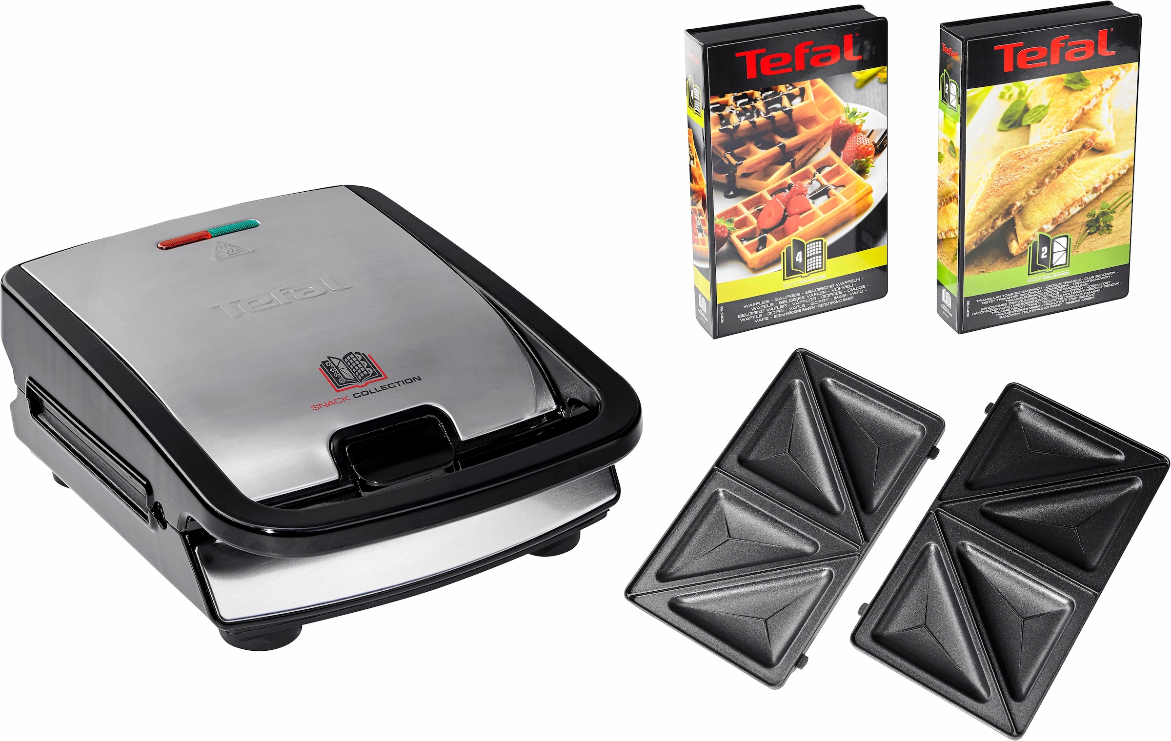 Tefal 2-in-1-Kombi-Waffeleisen »SW852D Snack Collection«, 700 W,  antihaftbeschichte Platten, spülmaschinengeeignet, viele Funktionen mit 3  Jahren XXL Garantie