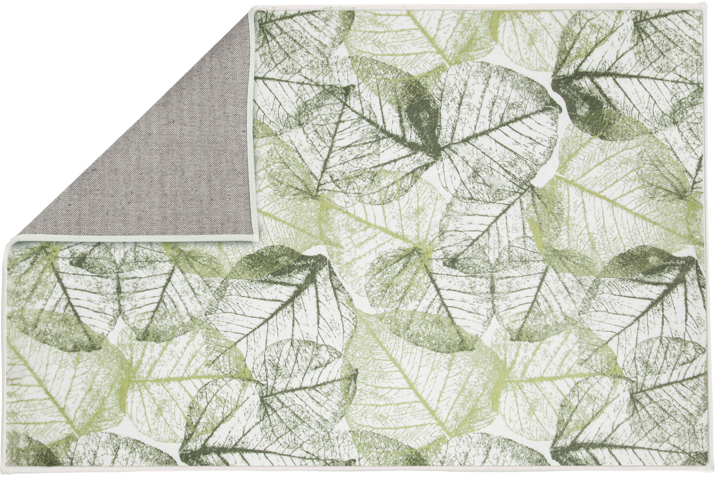 Kleine Wolke Badematte »Selva«, rutschhemmend beschichtet, fußbodenheizungsgeeignet, Badteppich, bedruckt, Blätter Motiv