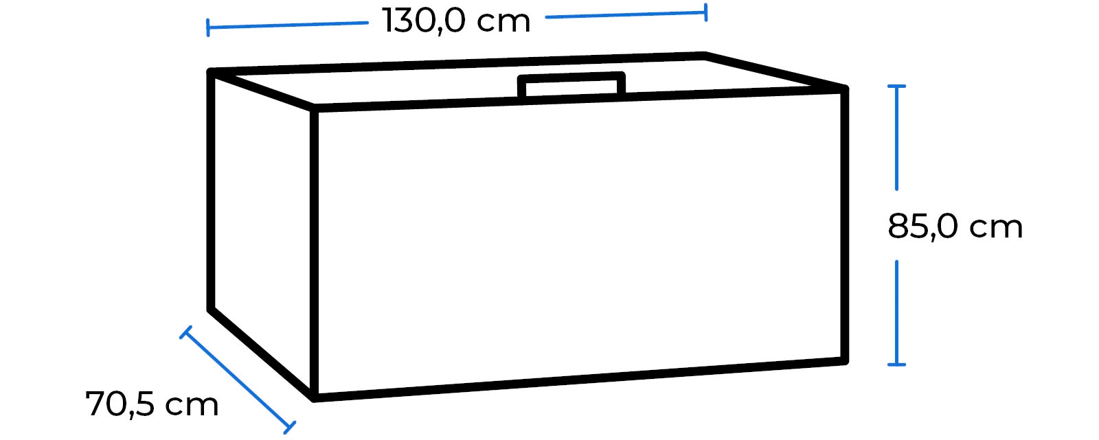 exquisit Gefriertruhe »GT400-HE-041E weiss«, 85 cm hoch, 130 cm breit, mit Türschloss