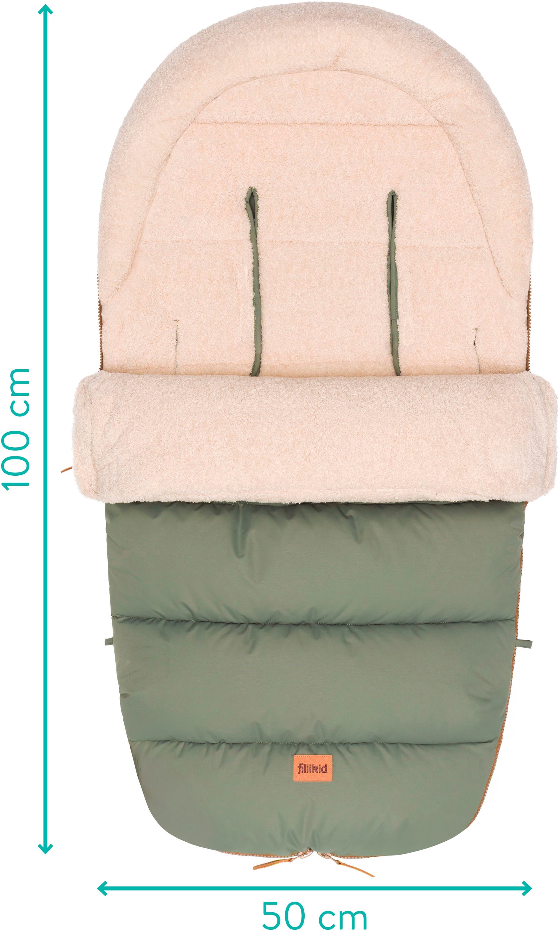 Fillikid Fußsack »Atlas, Winterfußsack« mit Teddy-Plüsch