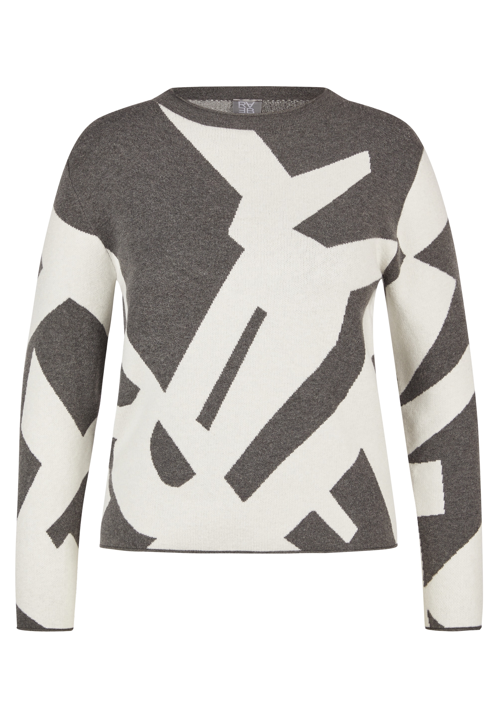 Rabe Strickpullover mit grafischem Muster