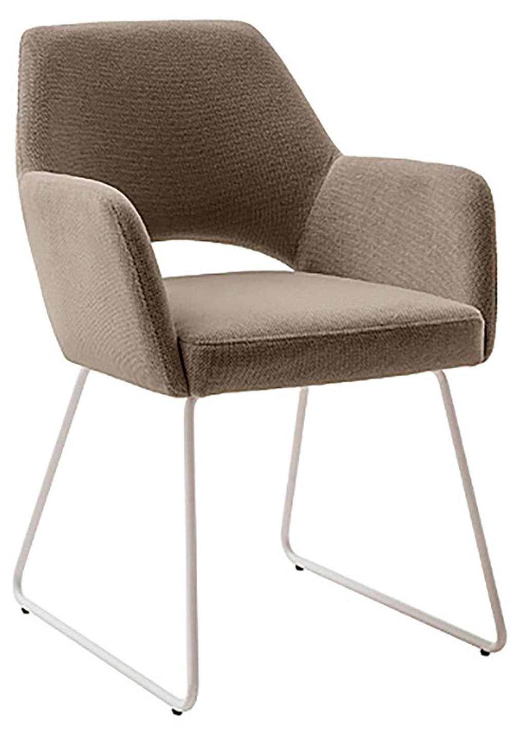 MCA furniture 4-Fußstuhl »BEVERLY« (Set) 2 Stk.Esszimmerstuhl,Chenilleoptik,360°drehbar,Sitzhöhe 49cm,belastbar 120kg