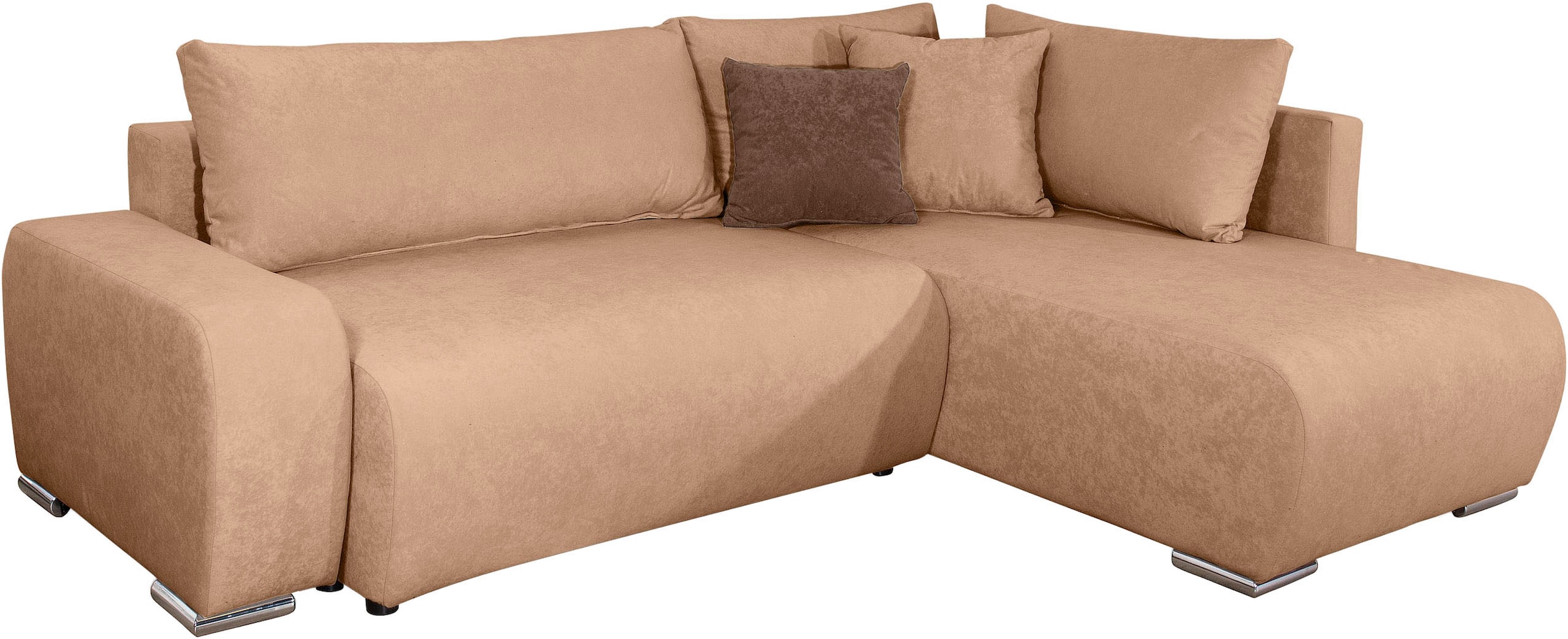 COLLECTION AB Ecksofa »Poppy, L-Form, Breite 227 cm mit Schlaffunktion«