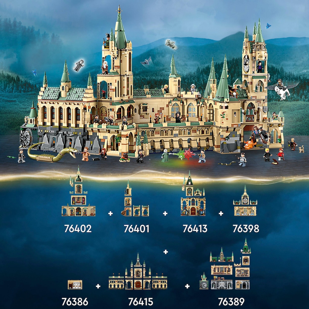 LEGO® Konstruktionsspielsteine »Der Kampf um Hogwarts (76415), LEGO® Harry Potter«, (730 St.), Made in Europe