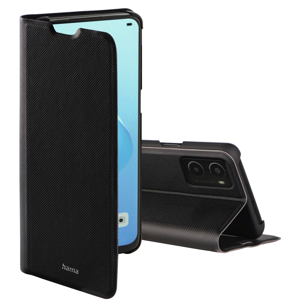 Hama Smartphone-Hülle »Booklet "Slim Pro" für Oppo A76, Oppo A96, Schwarz, Smartphonehülle«