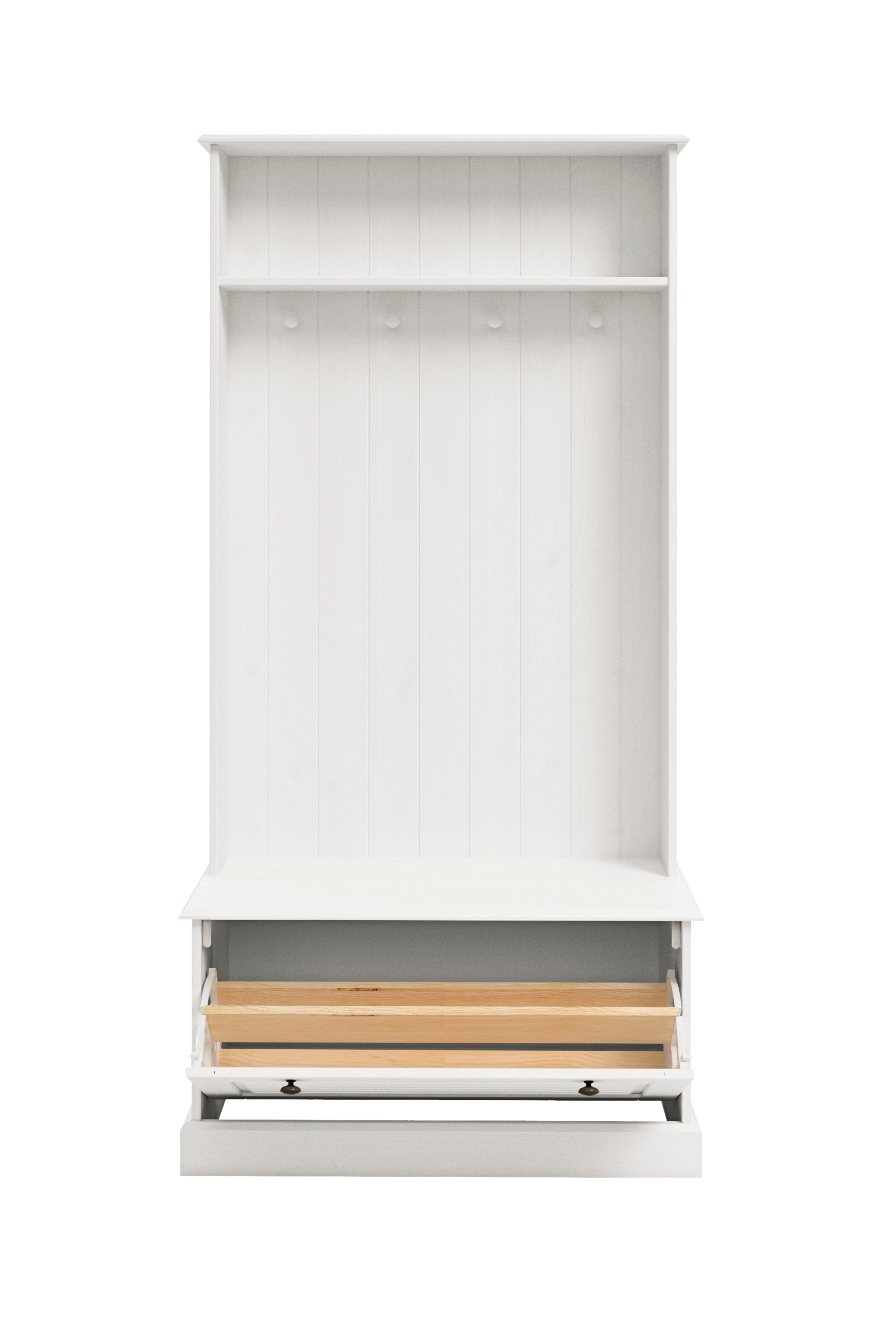 Home affaire Kompaktgarderobe »Liotta« Mit einer Klappe und 4 Kleiderhacken