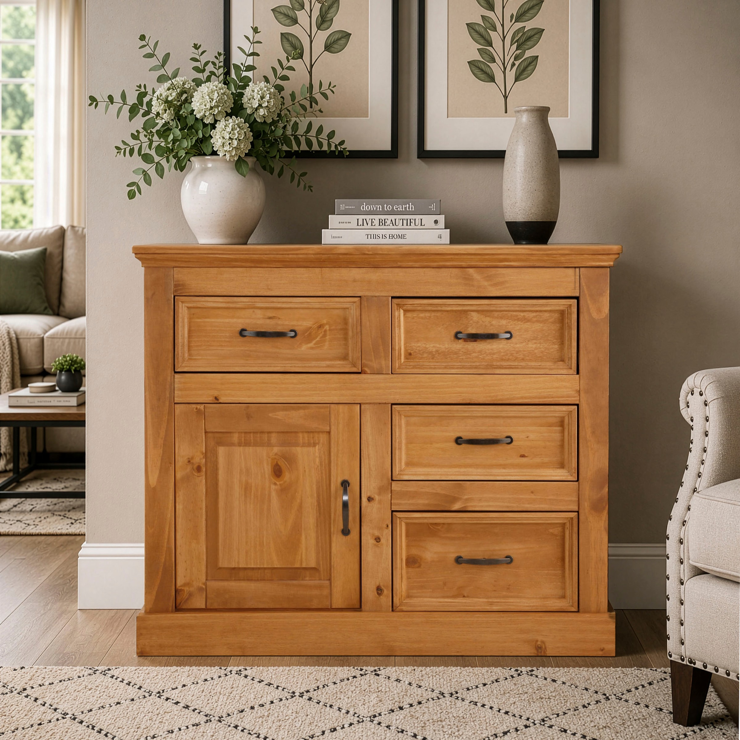 OTTO home Sideboard »Selma« Kommode, Breite/Höhe 100/87 cm