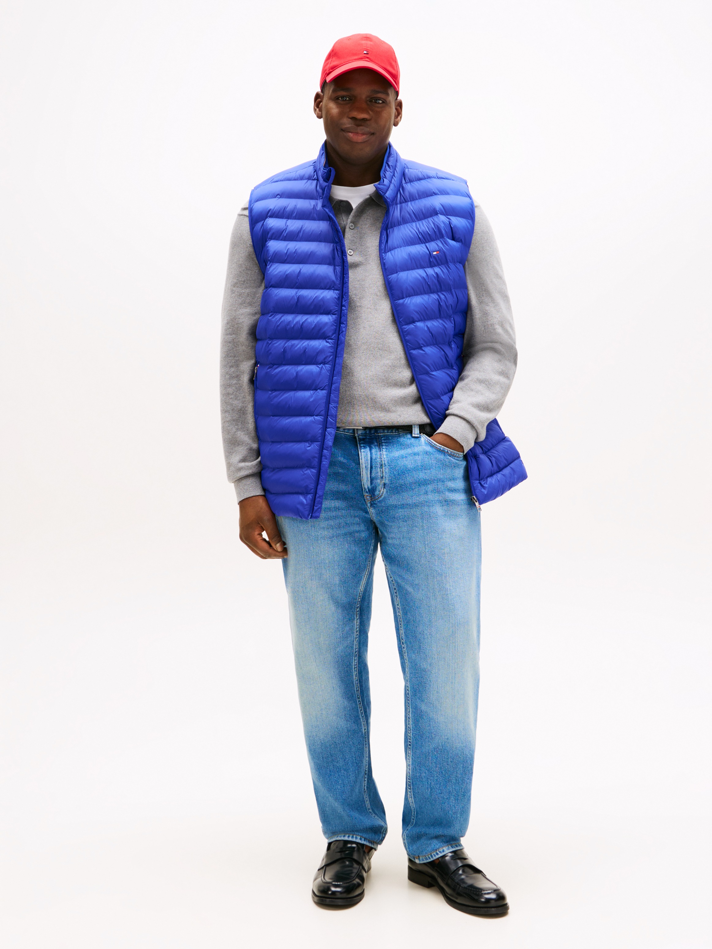 Tommy Hilfiger Big & Tall Steppweste »BT-PACKABLE RECYCLED VEST-B«, in Großen Größen, Logostickerei