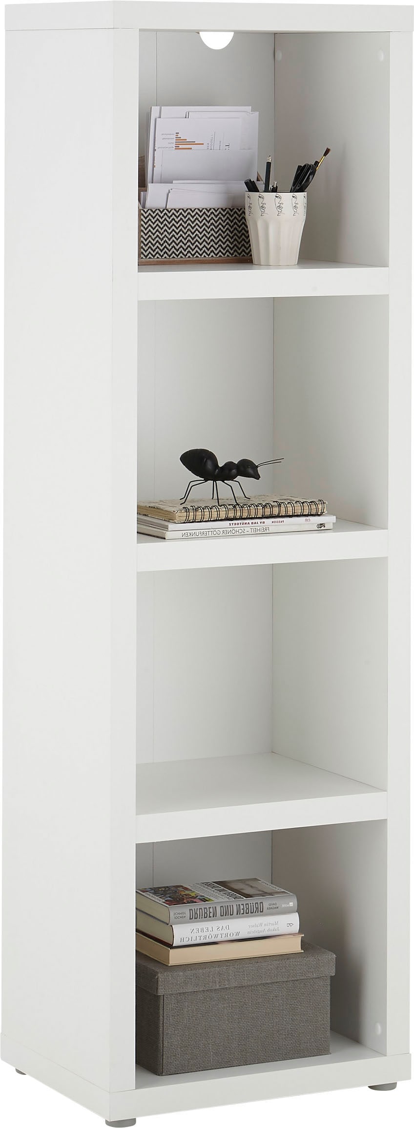 Aktenregal »Modica«, Büroregal weiß, Bücherregal mit offenen Fächer