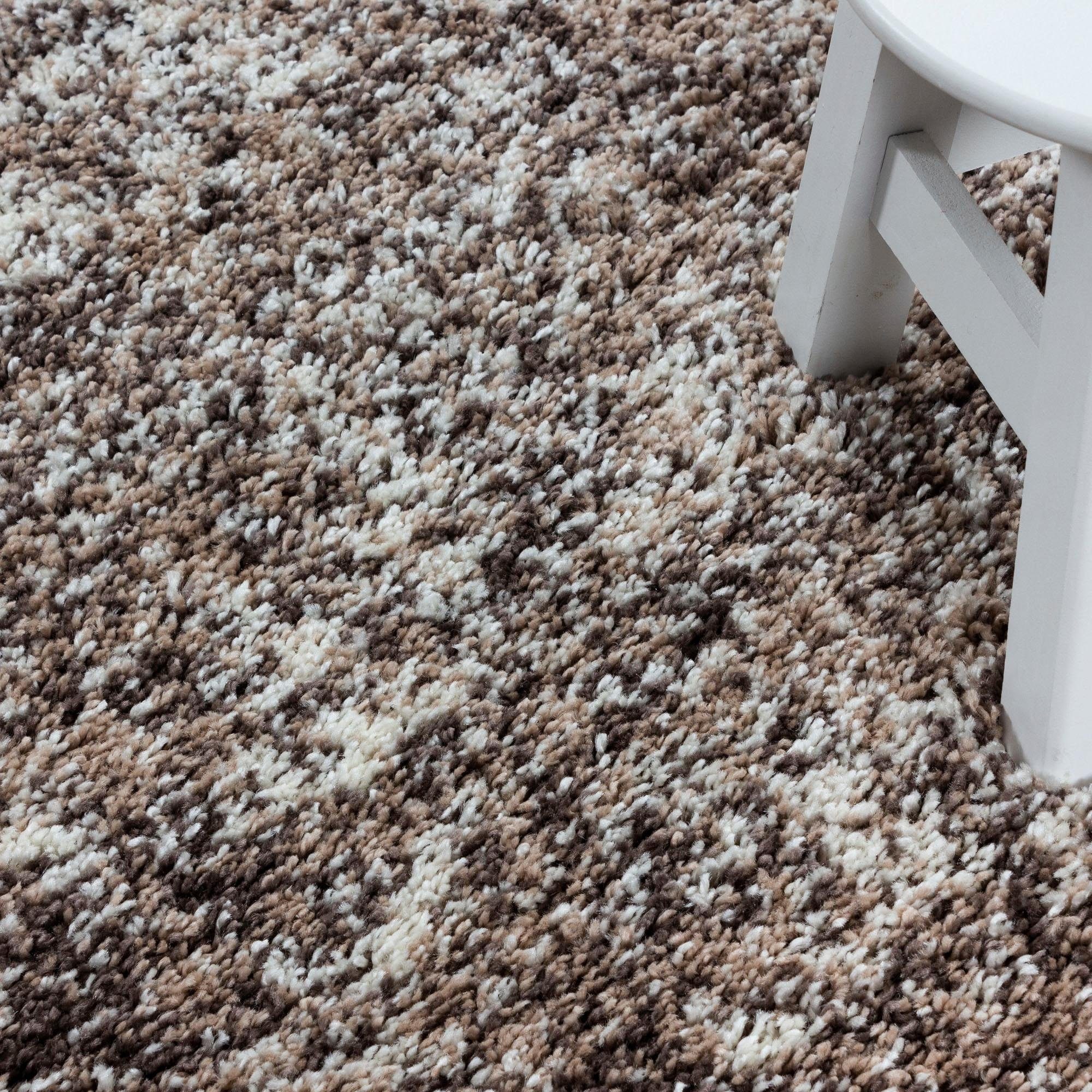 Ayyildiz Teppiche Hochflor-Teppich »Enjoy Shaggy« rechteckig 50 mm Höhe auch als Läufer, Shaggy, Langflor, meliert, Wohnzimmer