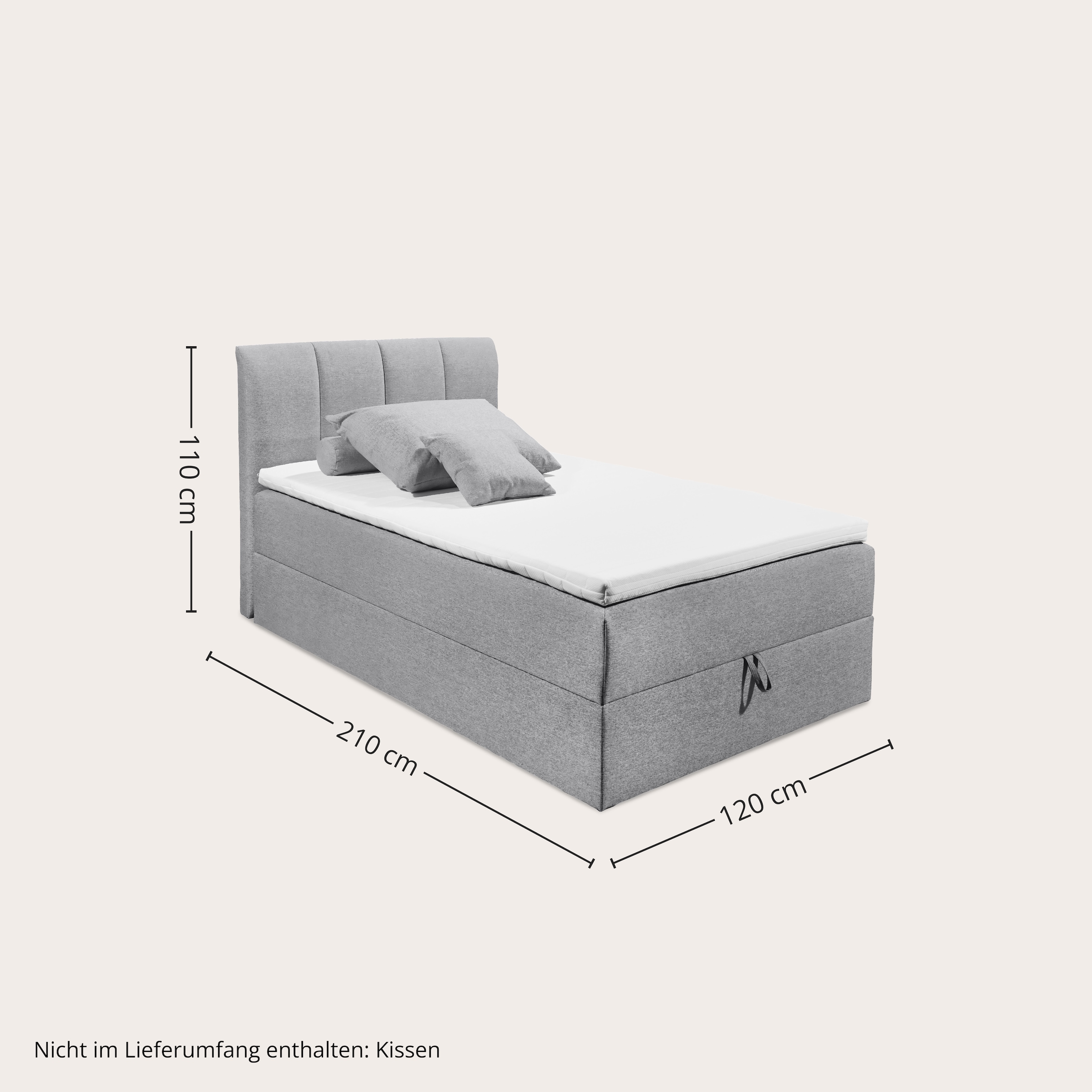 ED EXCITING DESIGN Boxbett »"Granada" OTTOs Choice, Topseller inkl. Bettkasten und Topper« erhältlich in den Größen 120x200cm & 180x200cm