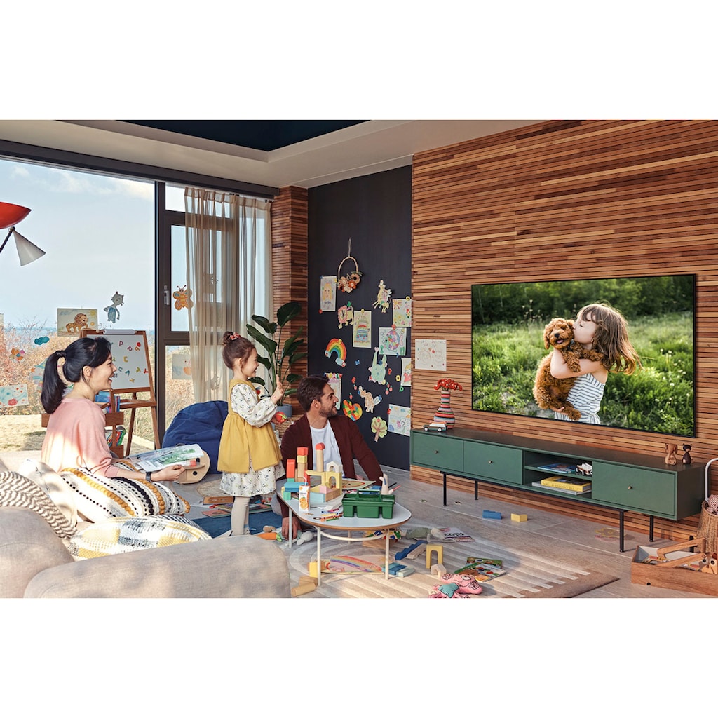 Samsung QLED-Fernseher »GQ55Q60AAU«, 138 cm/55 Zoll, 4K Ultra HD, Smart-TV, HDR,Quantum Prozessor 4K Lite,100% Farbvolumen,Contrast Enhancer