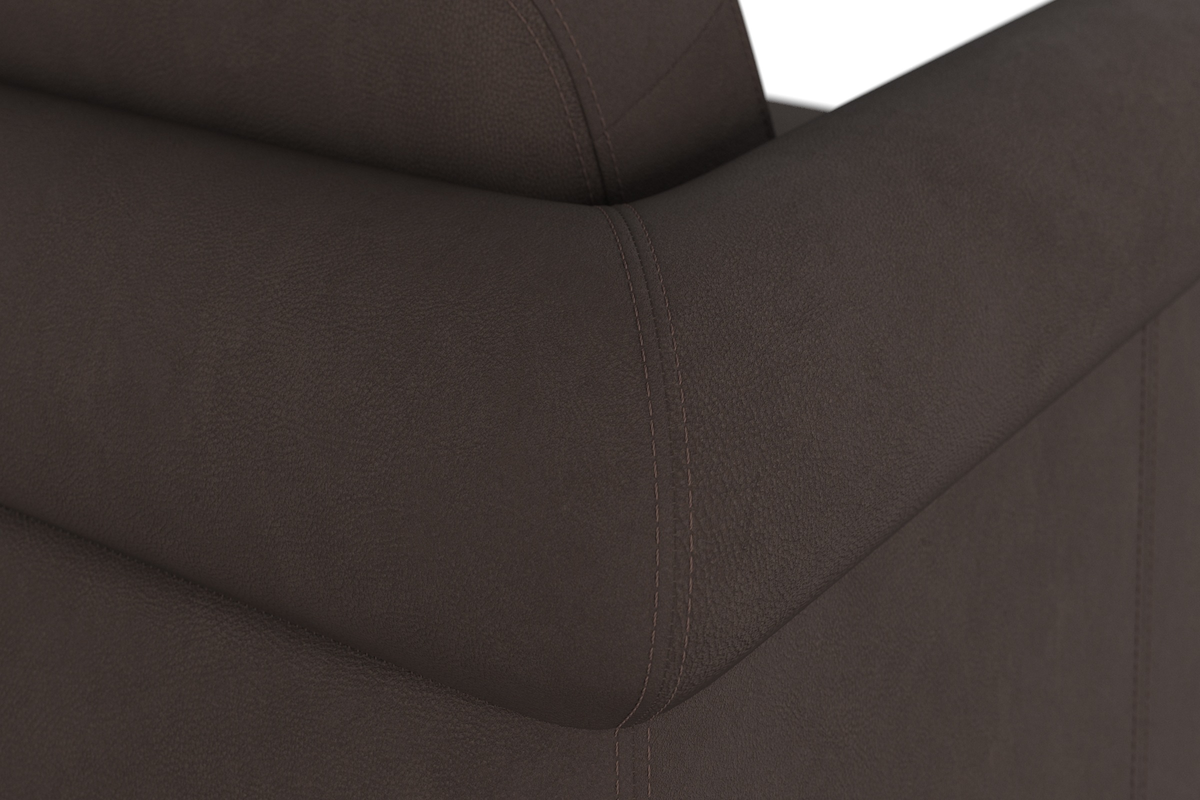 machalke® 2,5-Sitzer »amadeo«, Ledersofa mit geschwungenen Armlehnen, Breite 180 cm