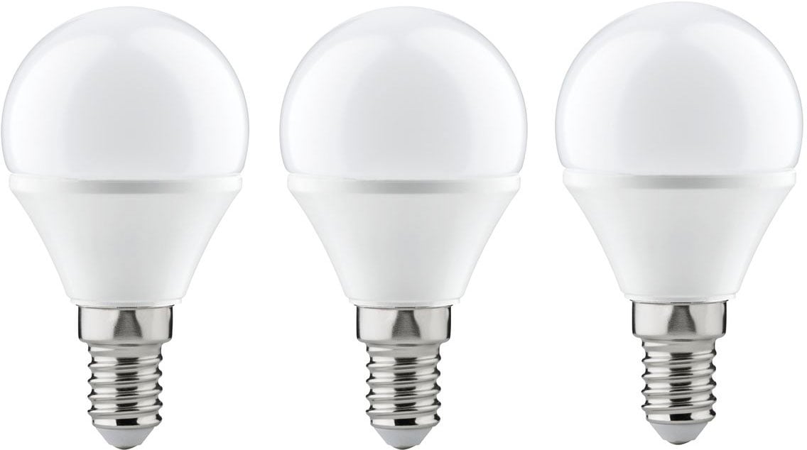 LED-Leuchtmittel »Tropfen 4W E14 230V Warmweiß 3er-Pack«, 3 St., Warmweiß, 2700 Kelvin