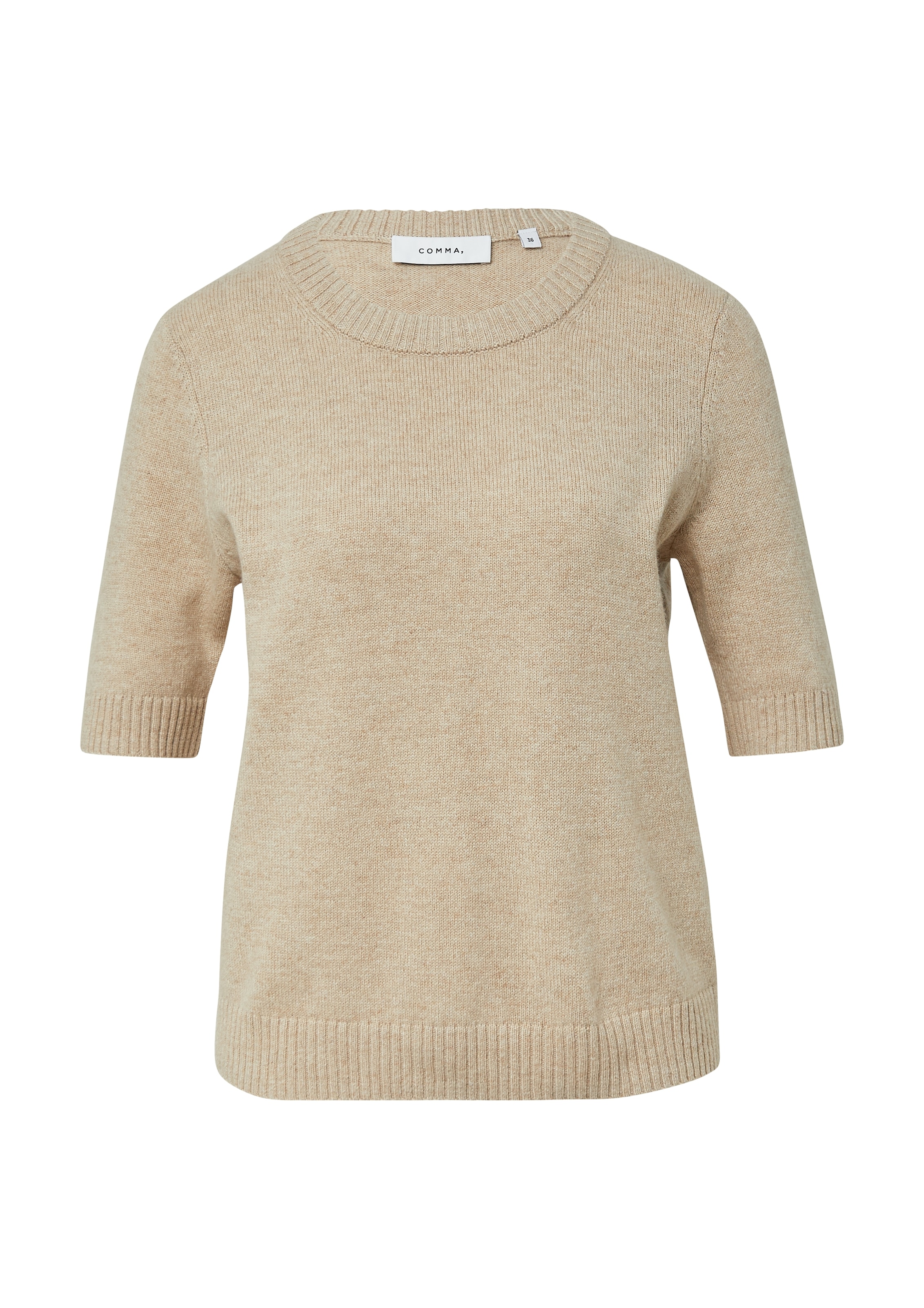 Comma Strickpullover, mit Rippbündchen